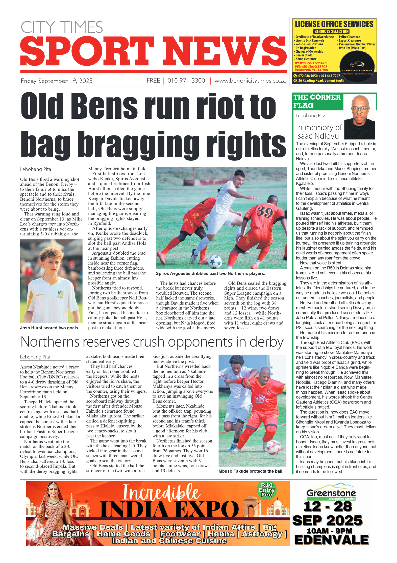 Benoni City Times 19 September 2025 page 14