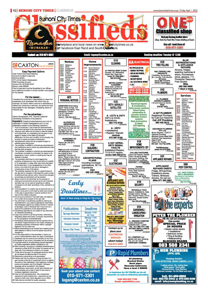 Benoni City Times 1 April 2022 page 10