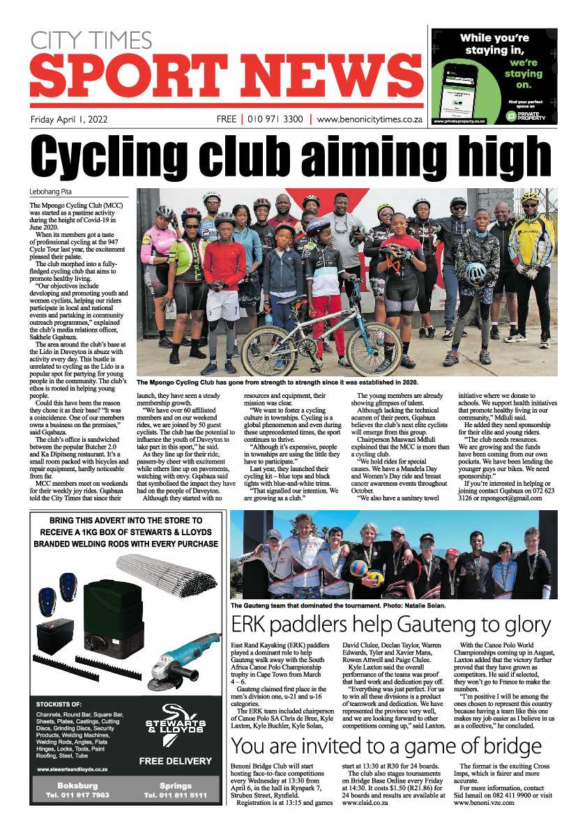Benoni City Times 1 April 2022 page 12