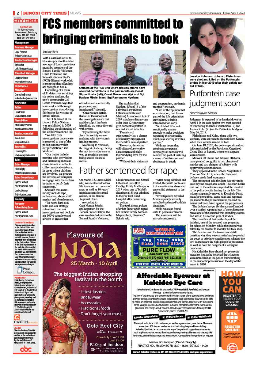 Benoni City Times 1 April 2022 page 2