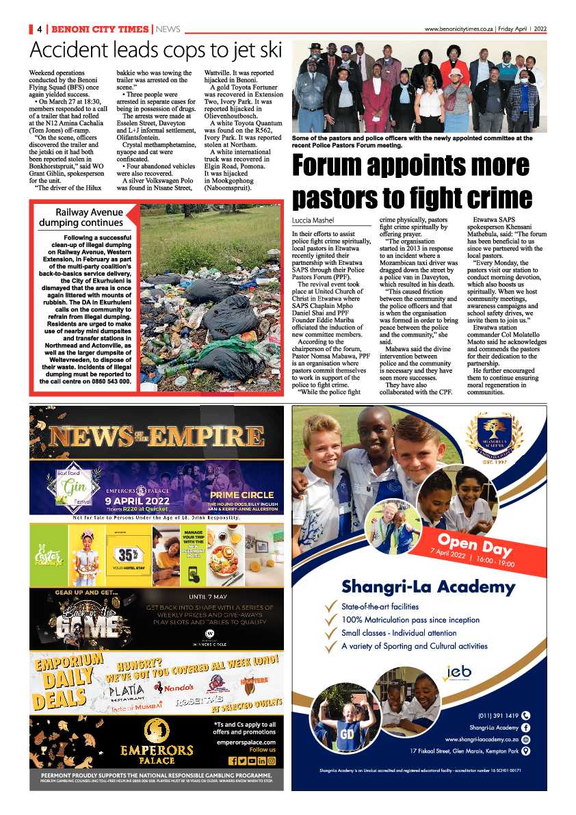 Benoni City Times 1 April 2022 page 4