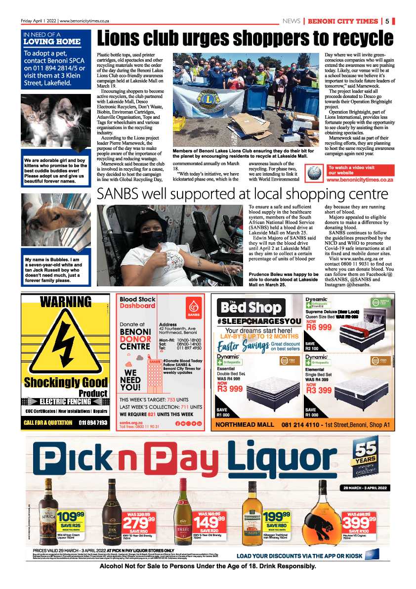 Benoni City Times 1 April 2022 page 5
