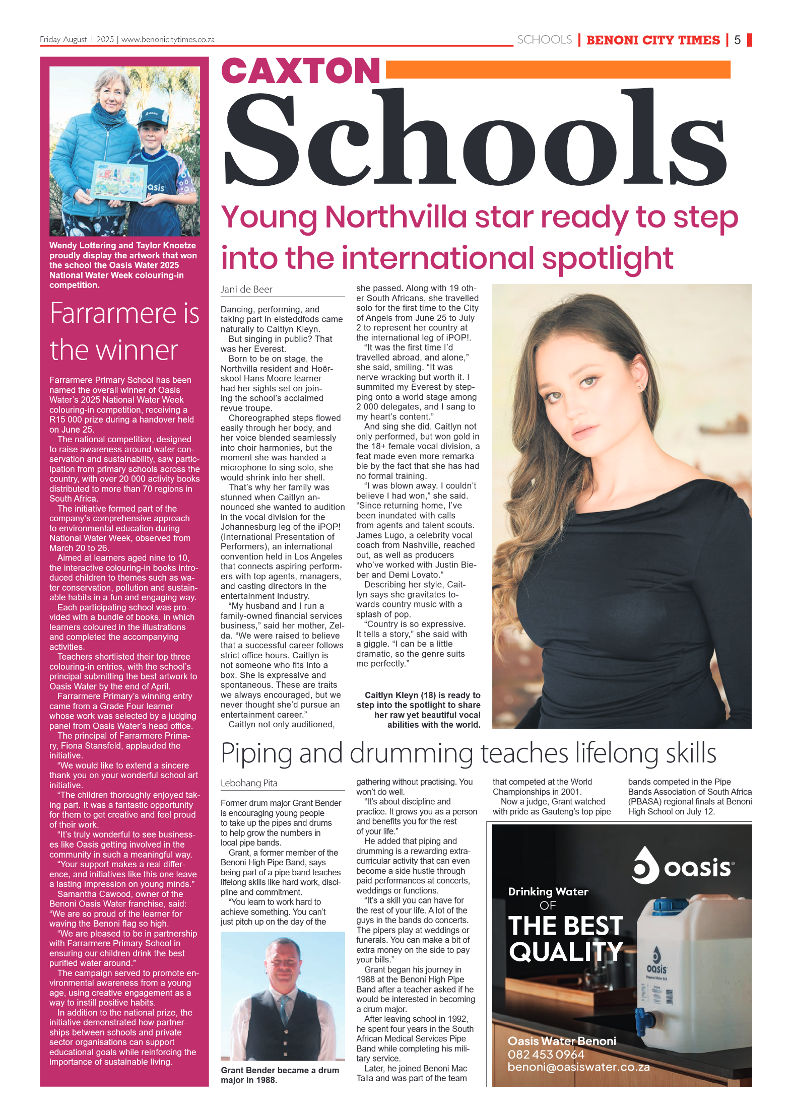 Benoni City Times 1 August 2025 page 13