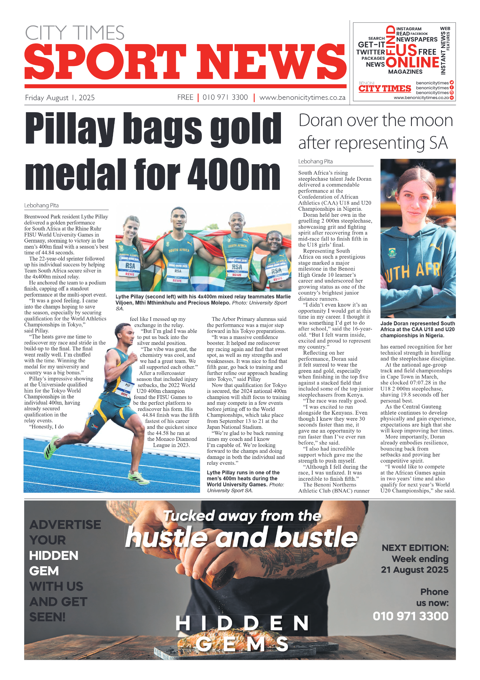 Benoni City Times 1 August 2025 page 16