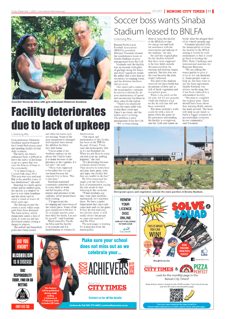 Benoni City Times 1 December 2023 page 11