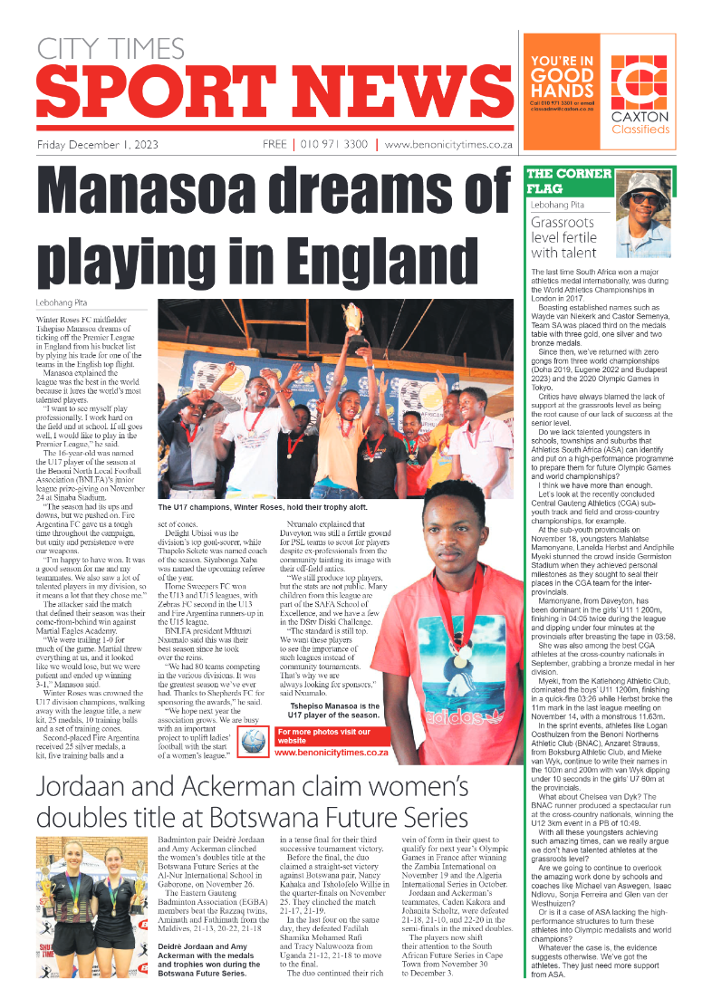 Benoni City Times 1 December 2023 page 12