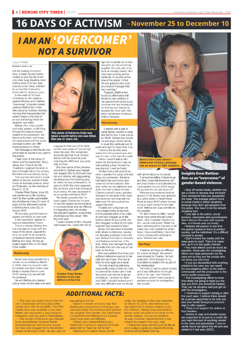 Benoni City Times 1 December 2023 page 4