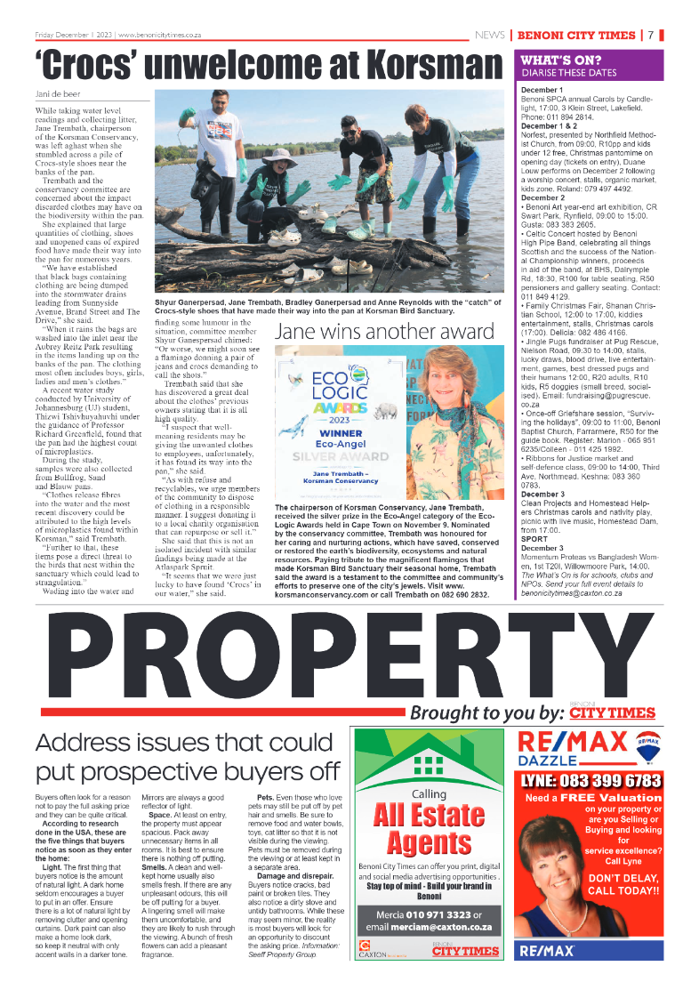 Benoni City Times 1 December 2023 page 7