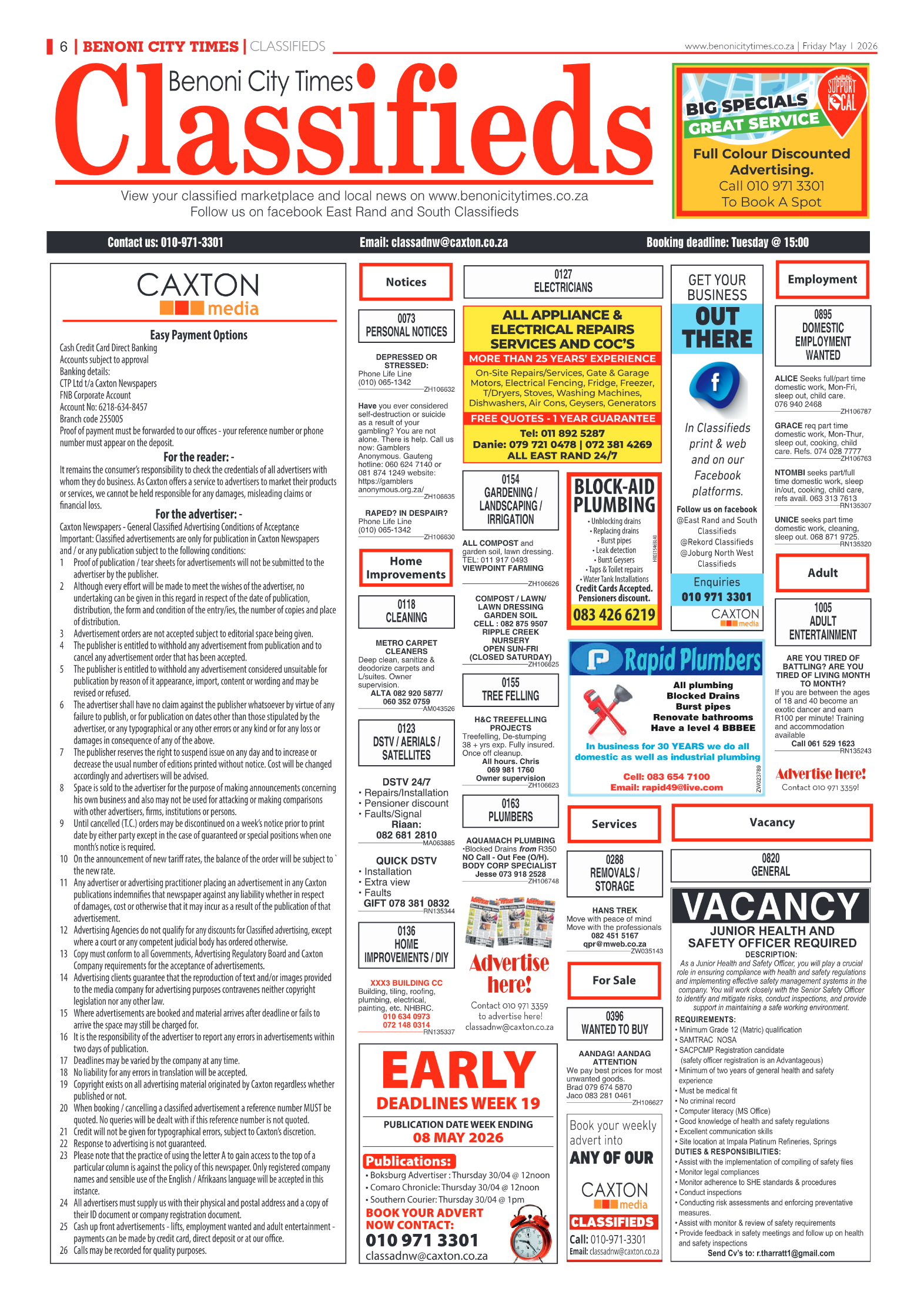 Benoni City Times 1 May 2026 page 6