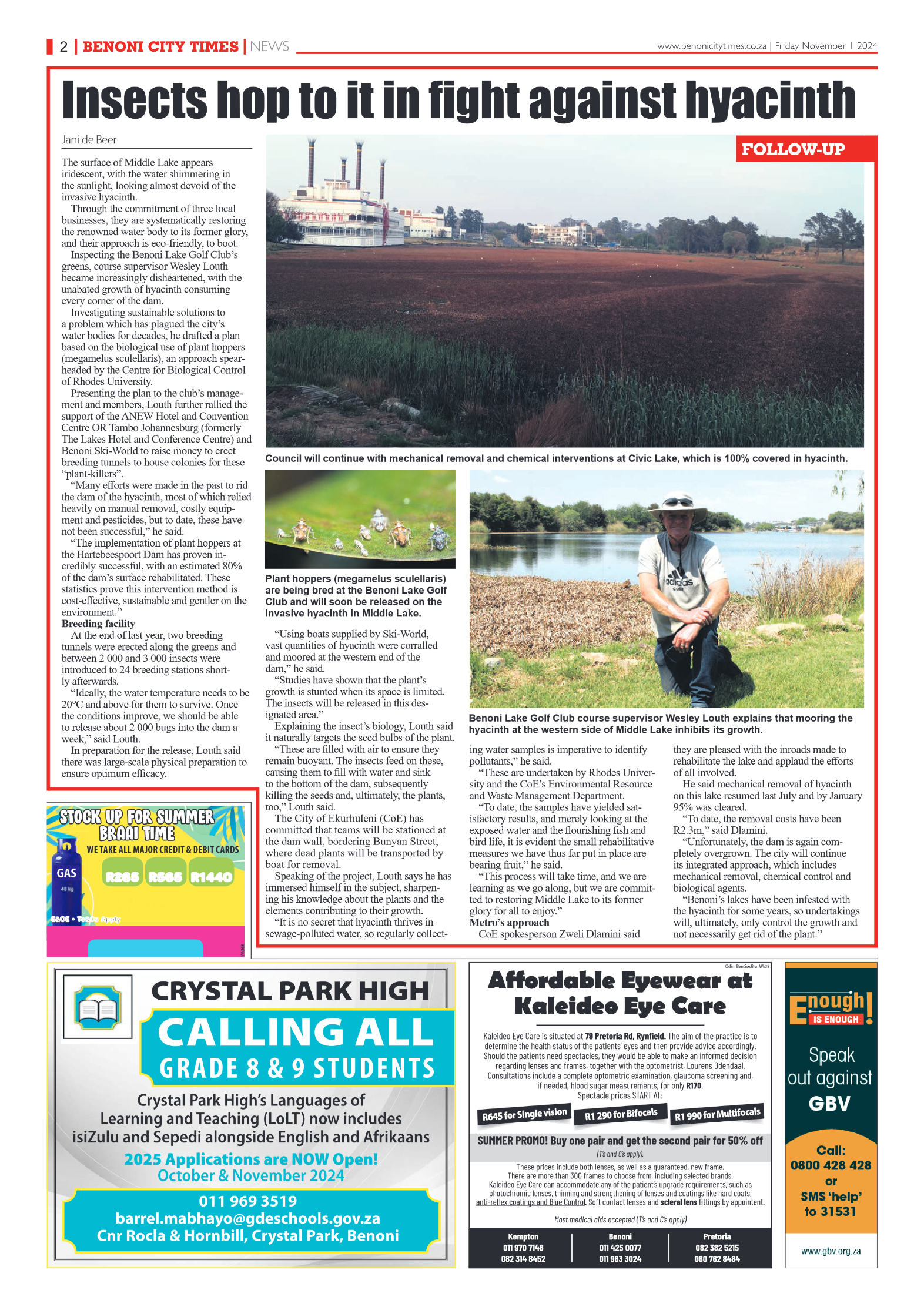 Benoni City Times 1 November 2024 page 2