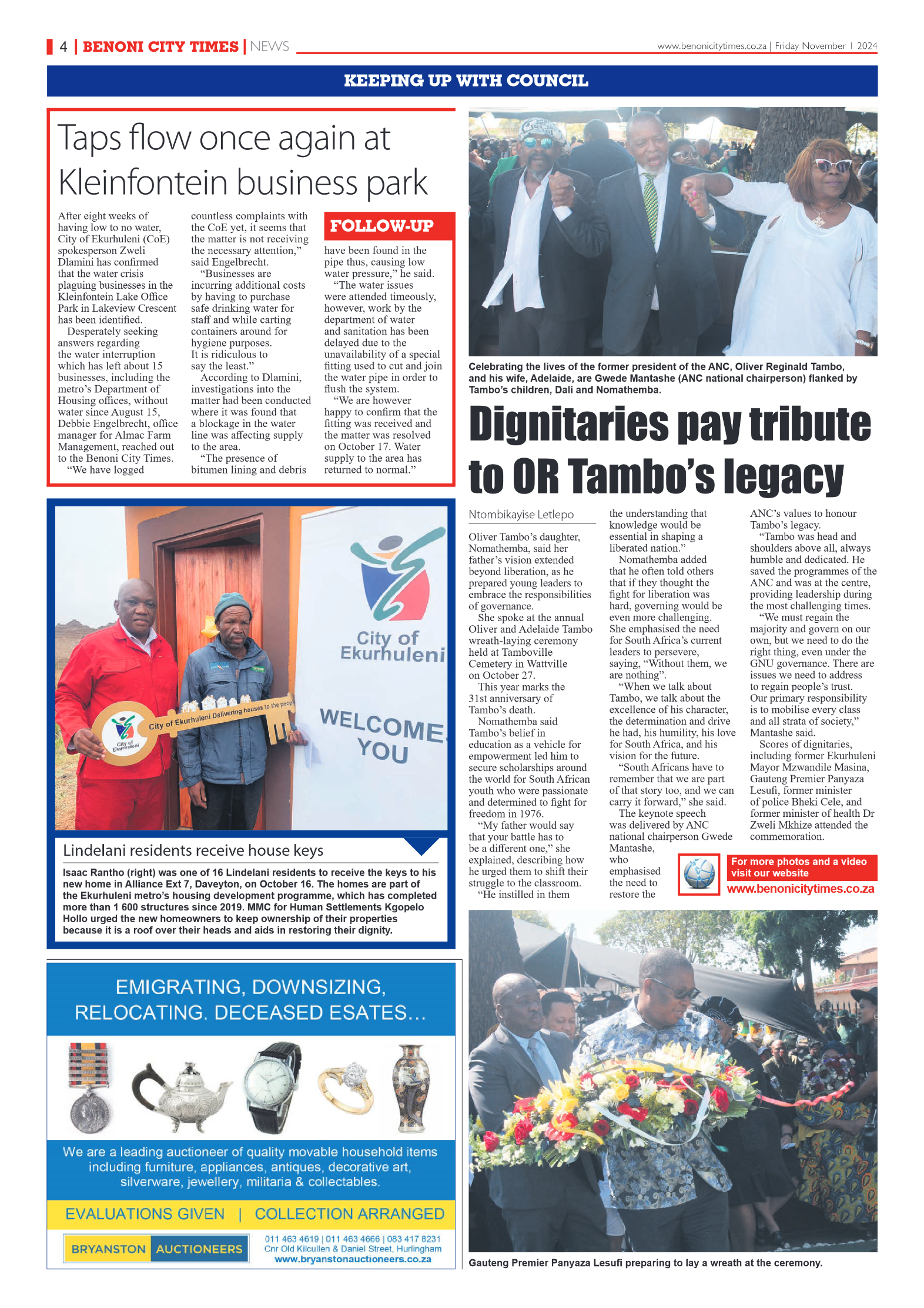Benoni City Times 1 November 2024 page 4