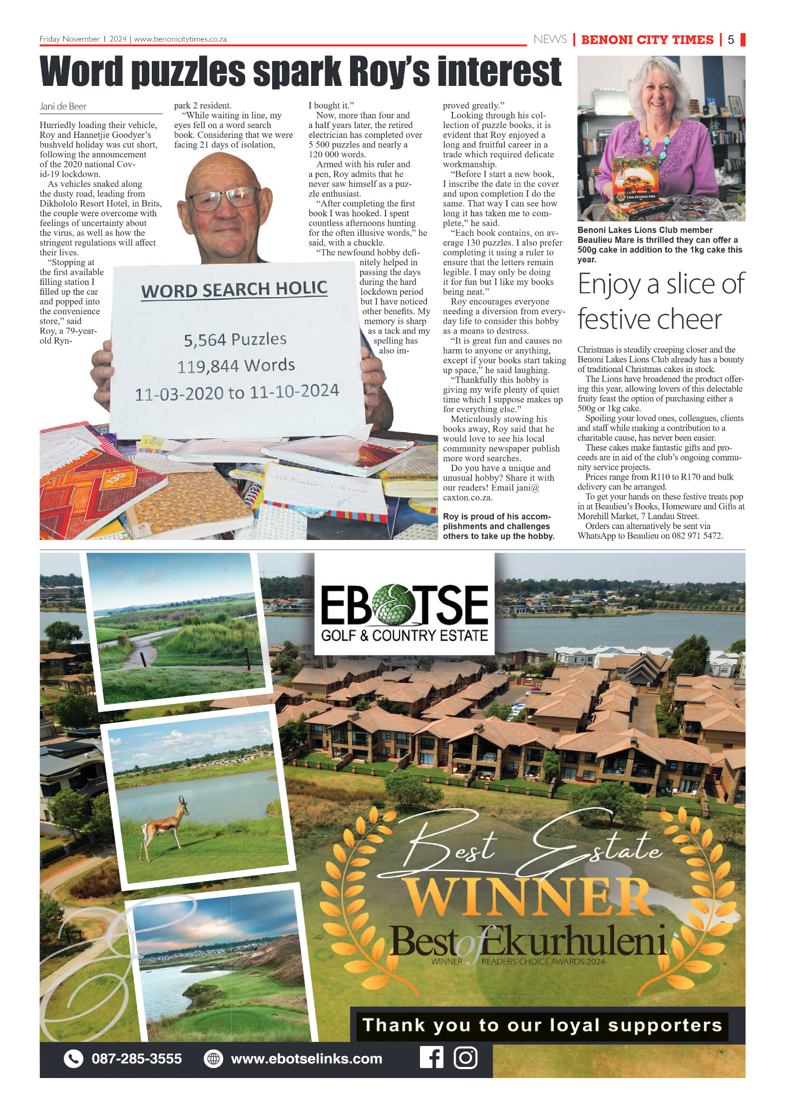 Benoni City Times 1 November 2024 page 5