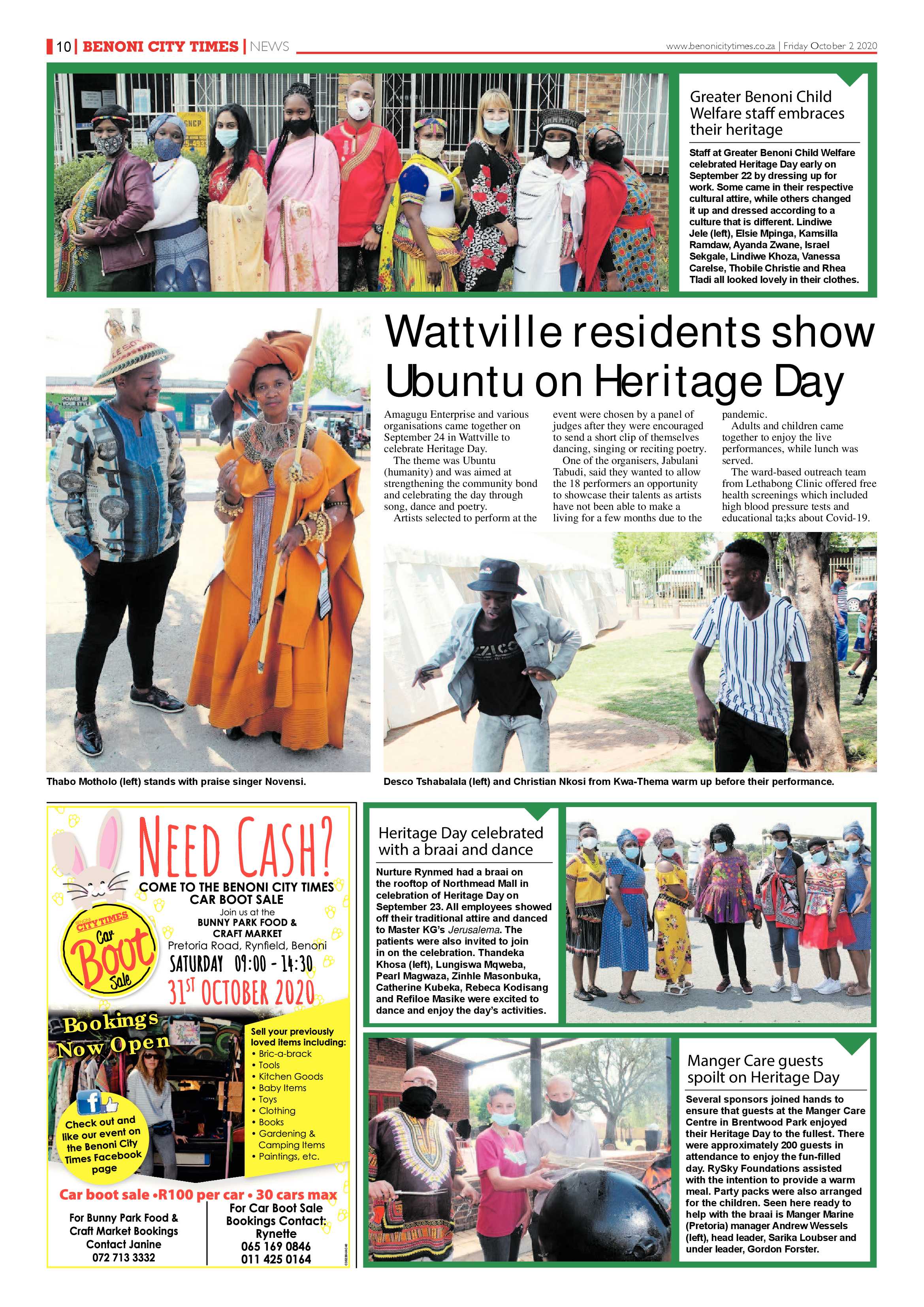 Benoni City Times 1 October 2020 page 10