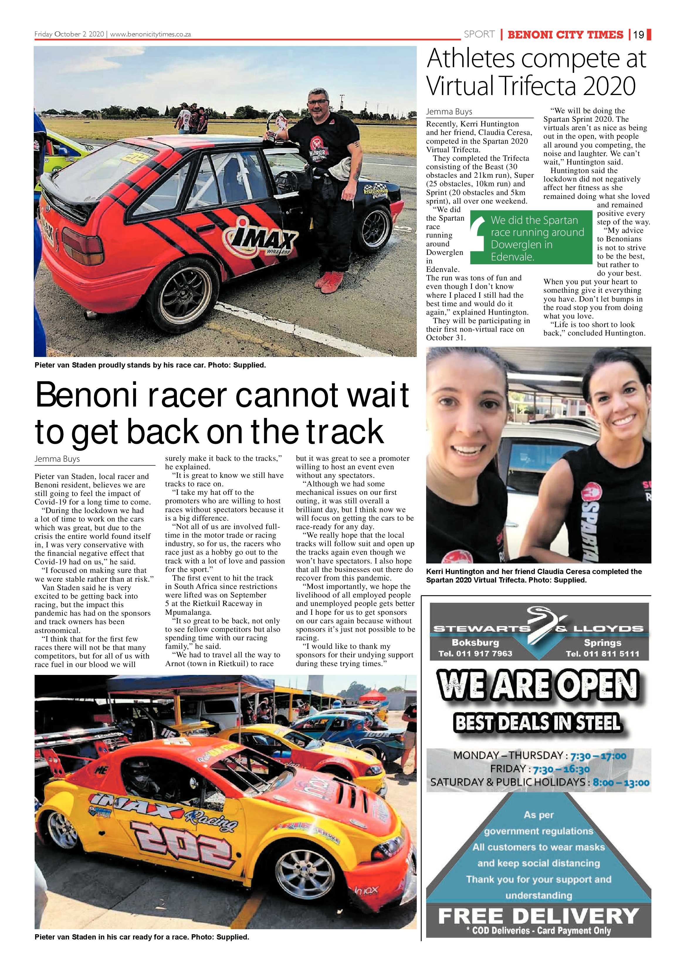 Benoni City Times 1 October 2020 page 19
