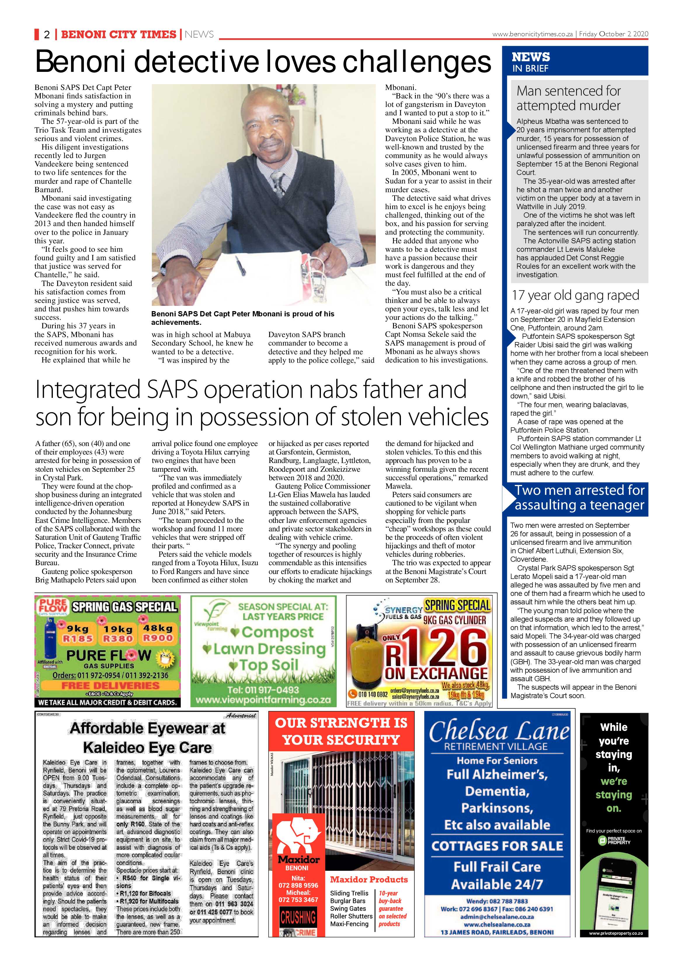 Benoni City Times 1 October 2020 page 2