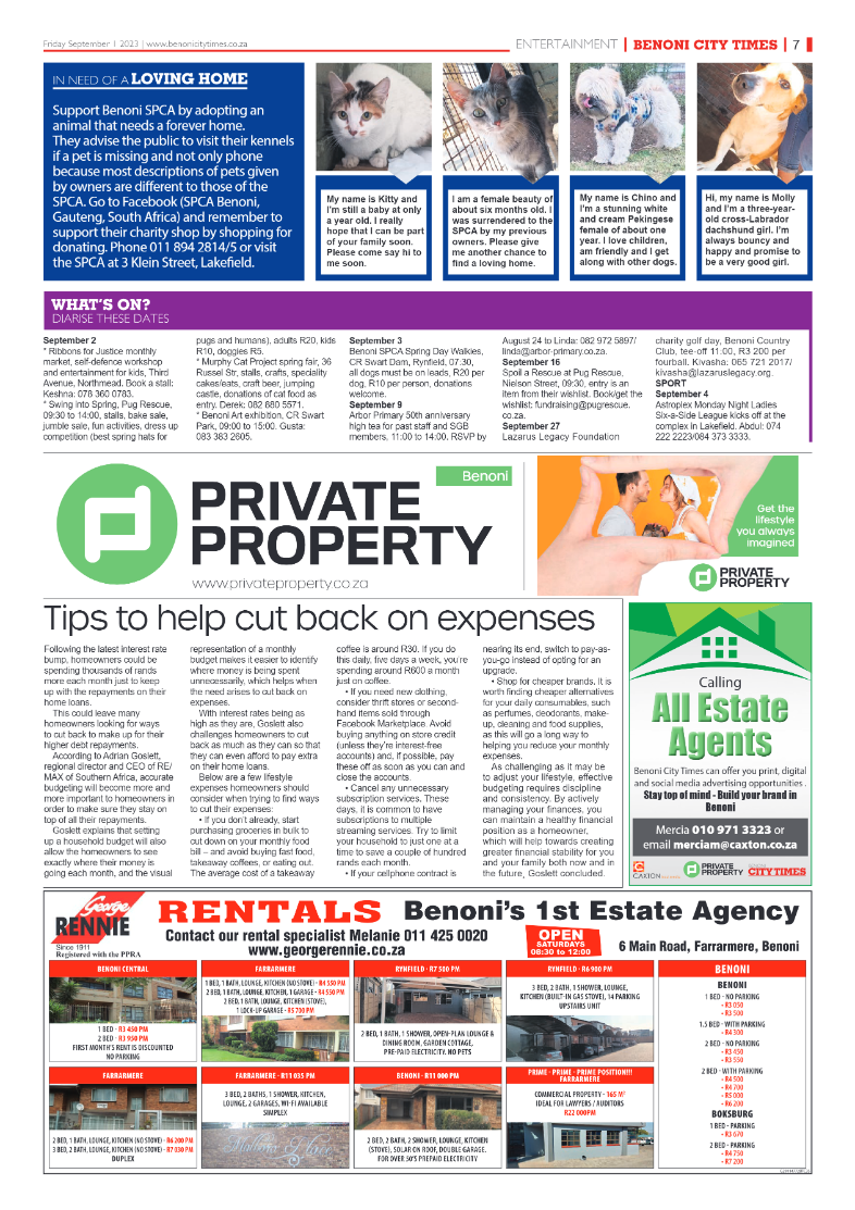 Benoni City Times 1 September 2023 page 7