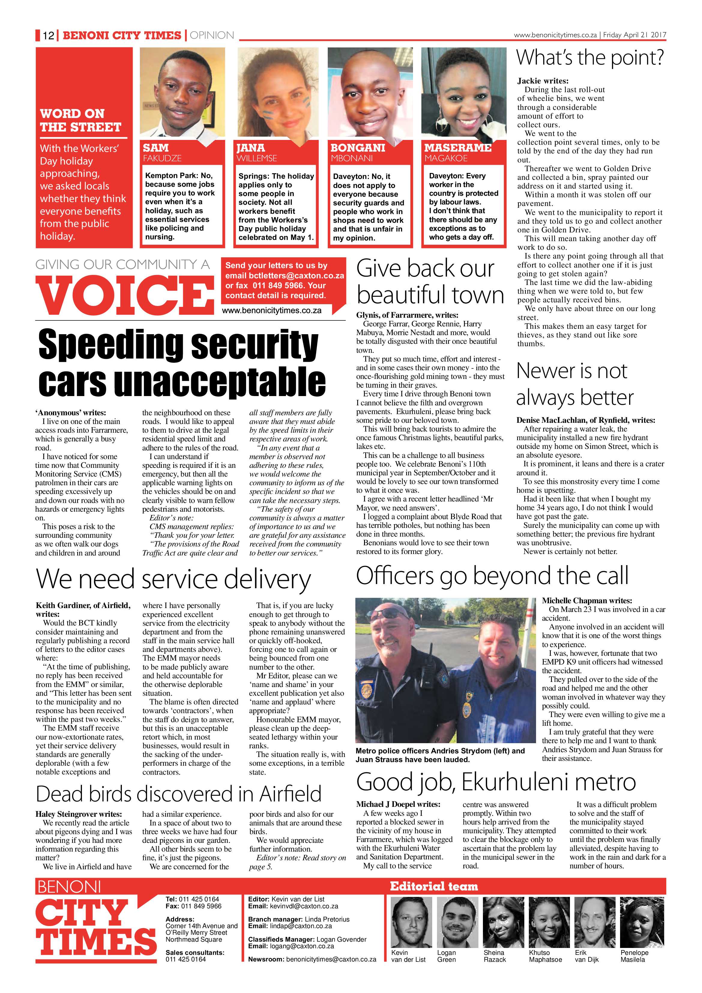 Benoni City Times 20 April 2017 page 12