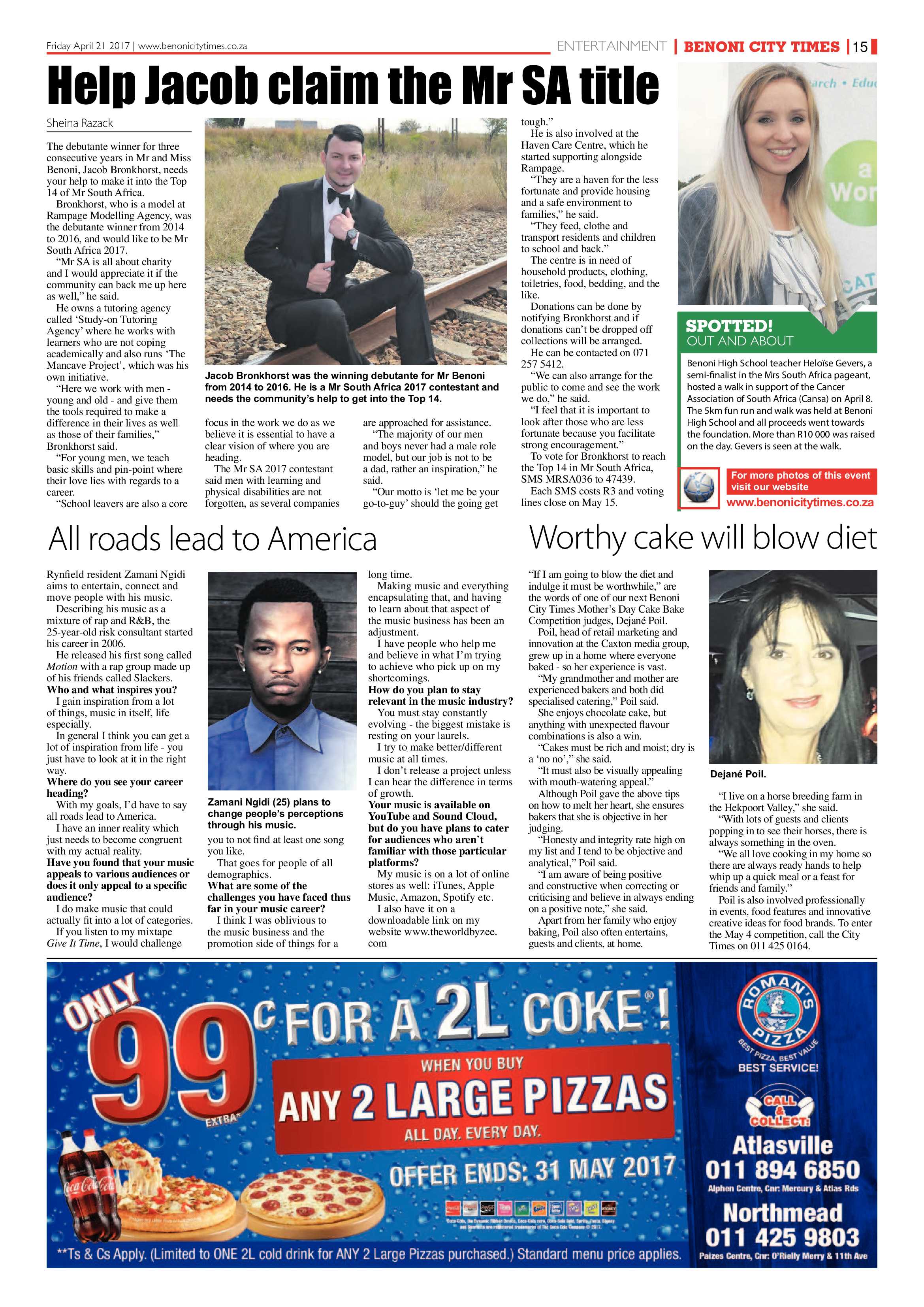 Benoni City Times 20 April 2017 page 15
