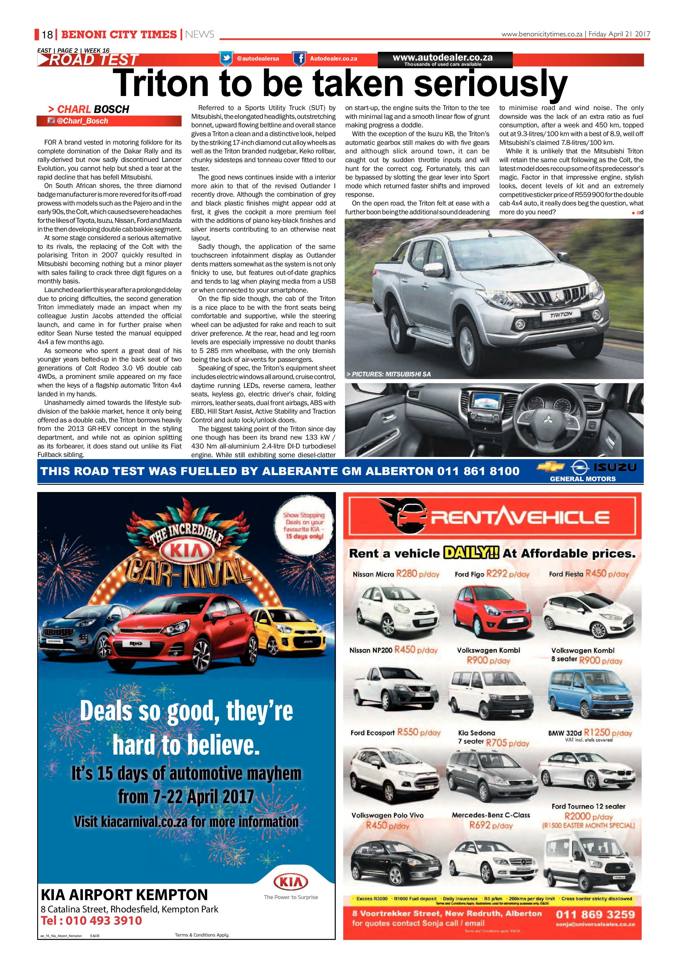 Benoni City Times 20 April 2017 page 18