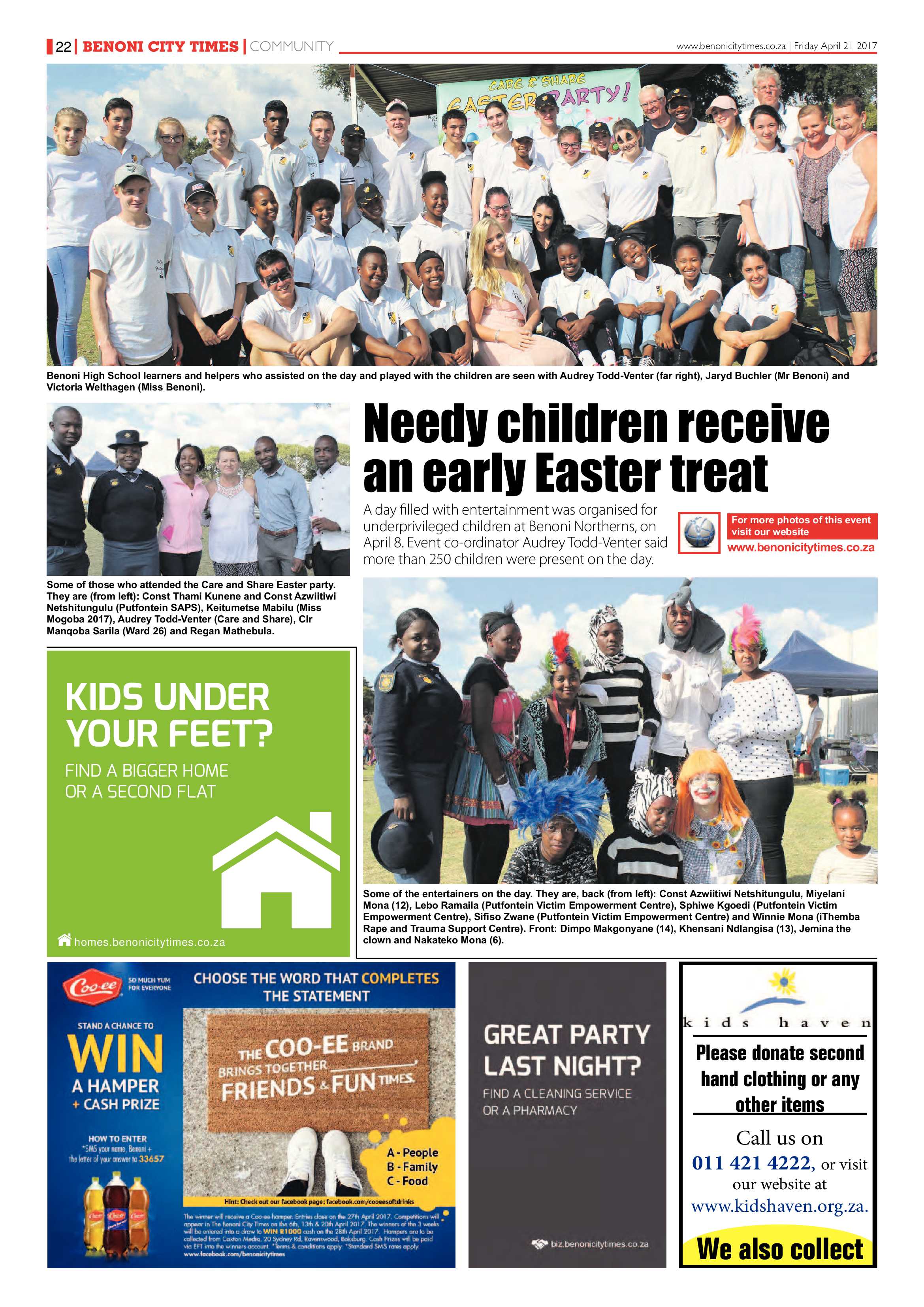 Benoni City Times 20 April 2017 page 22