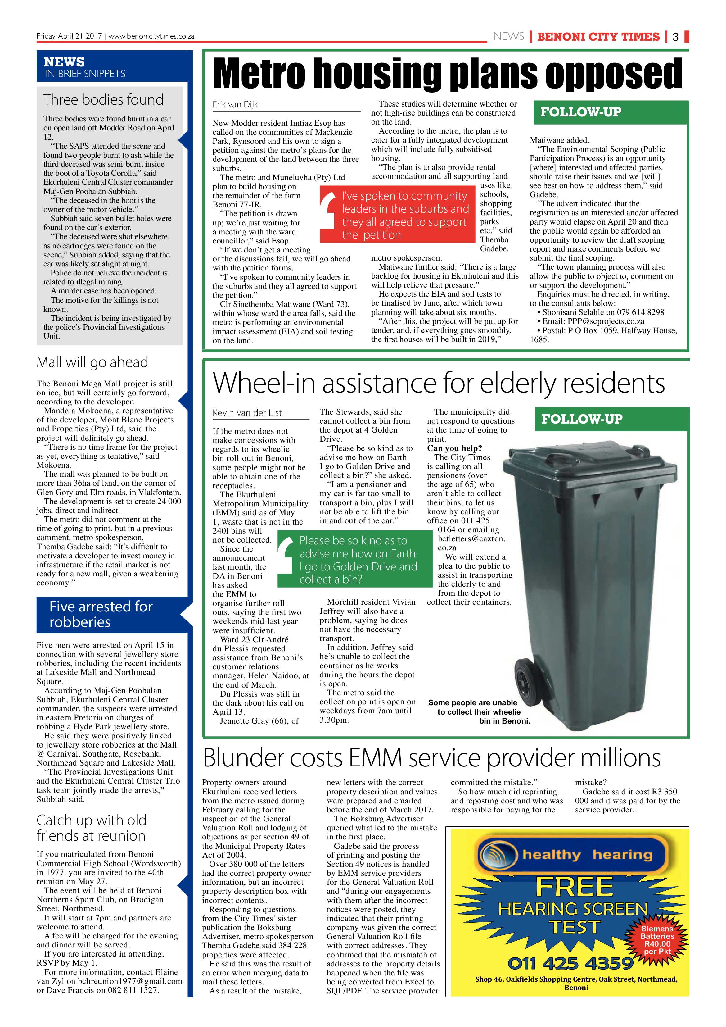 Benoni City Times 20 April 2017 page 3