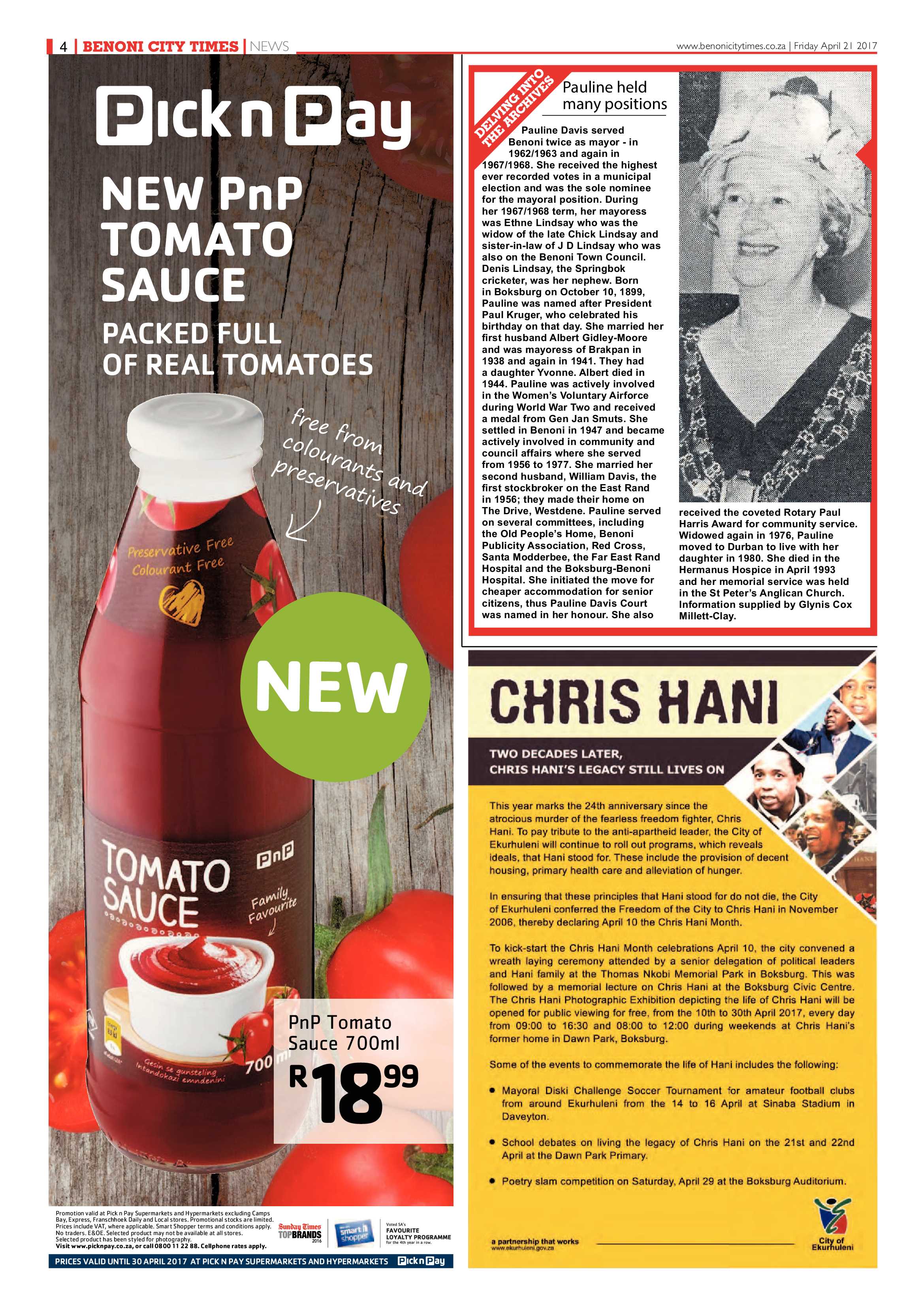 Benoni City Times 20 April 2017 page 4
