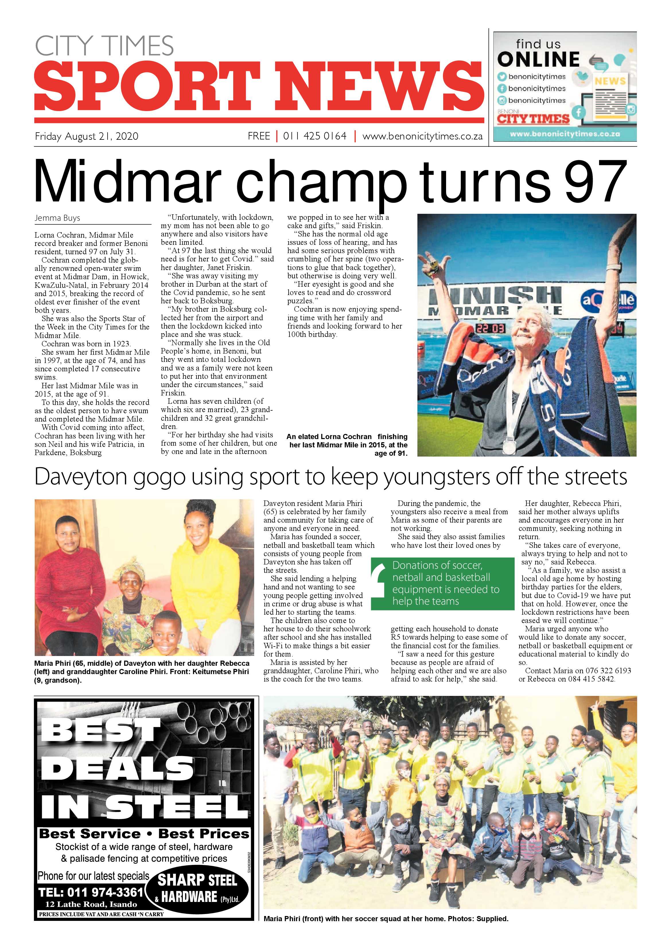 Benoni City Times 20 August 2020 page 16