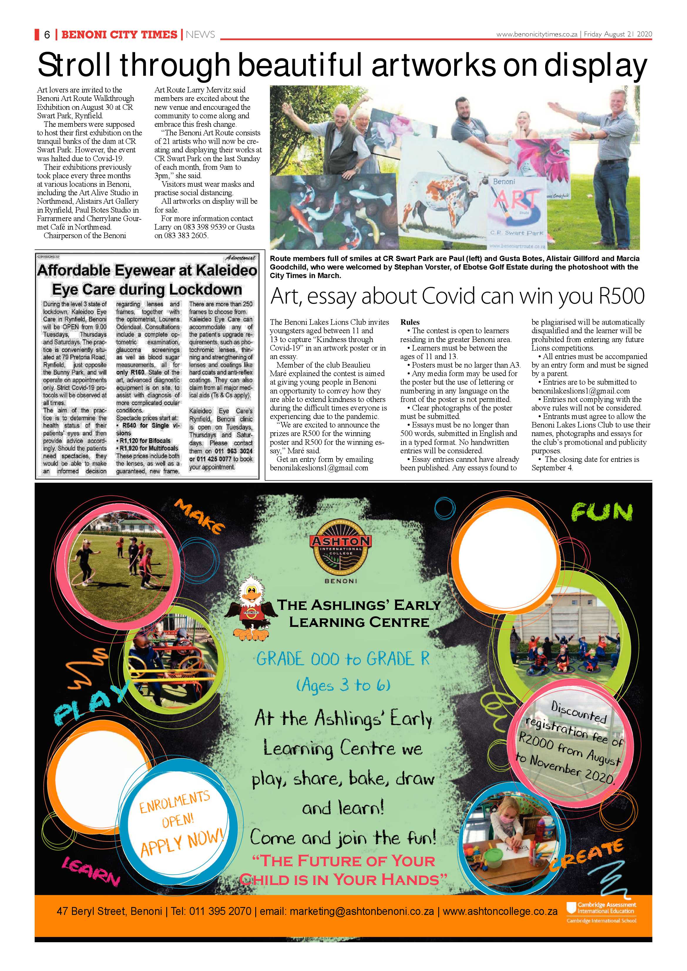 Benoni City Times 20 August 2020 page 6