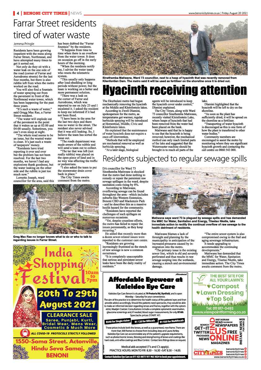 Benoni City Times 20 August 2021 page 4