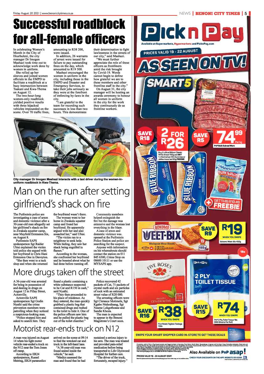 Benoni City Times 20 August 2021 page 5