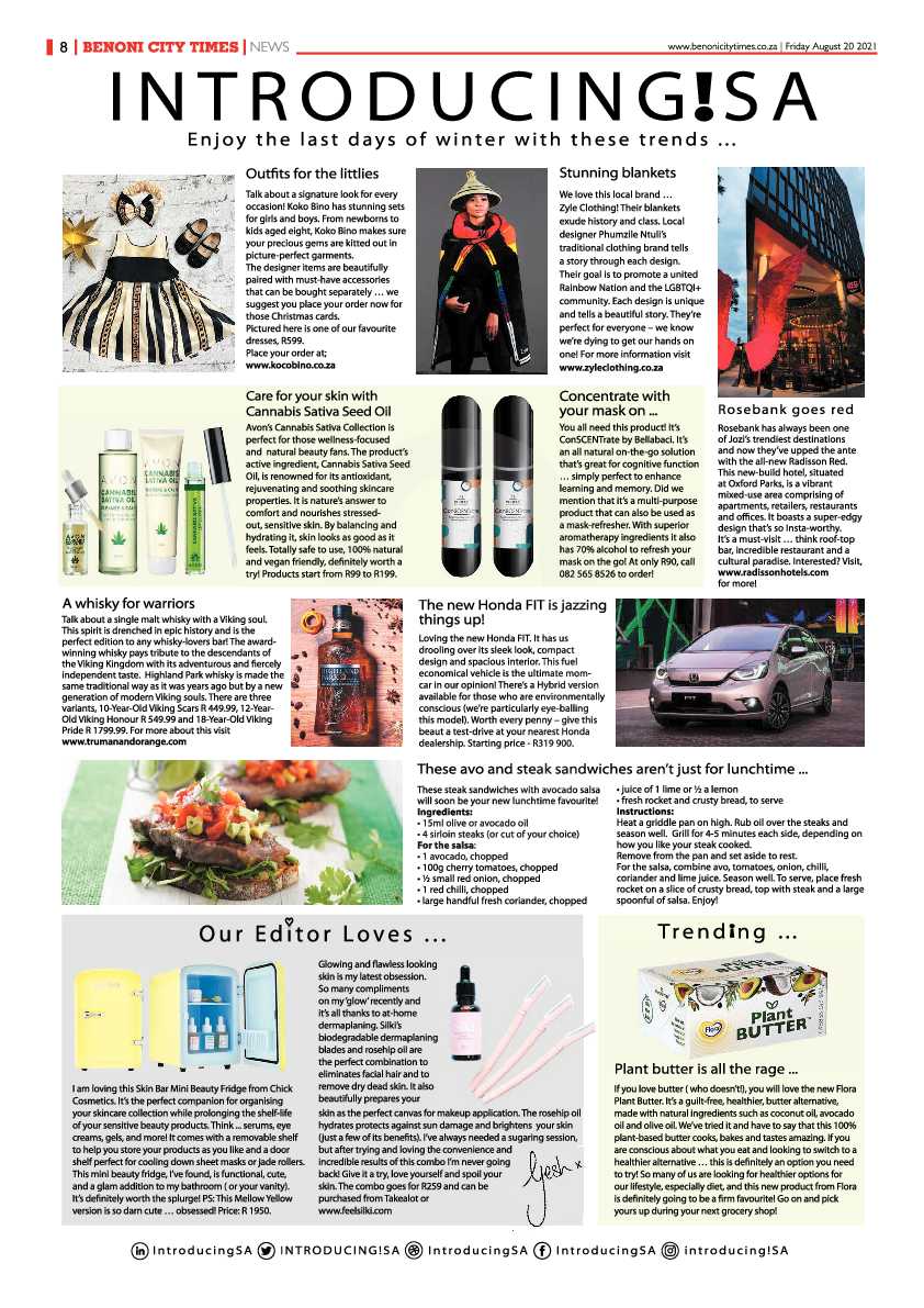 Benoni City Times 20 August 2021 page 8