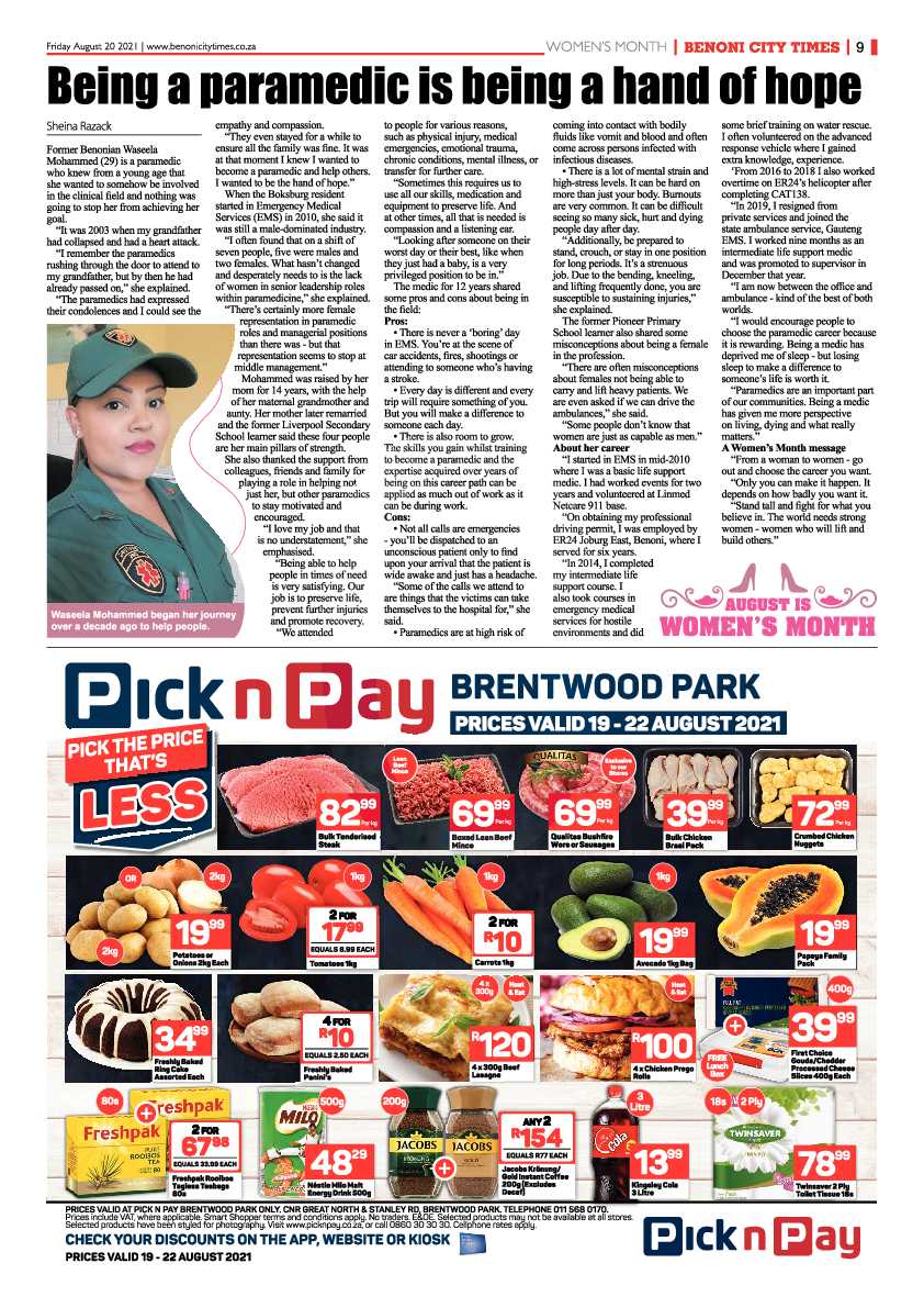 Benoni City Times 20 August 2021 page 9
