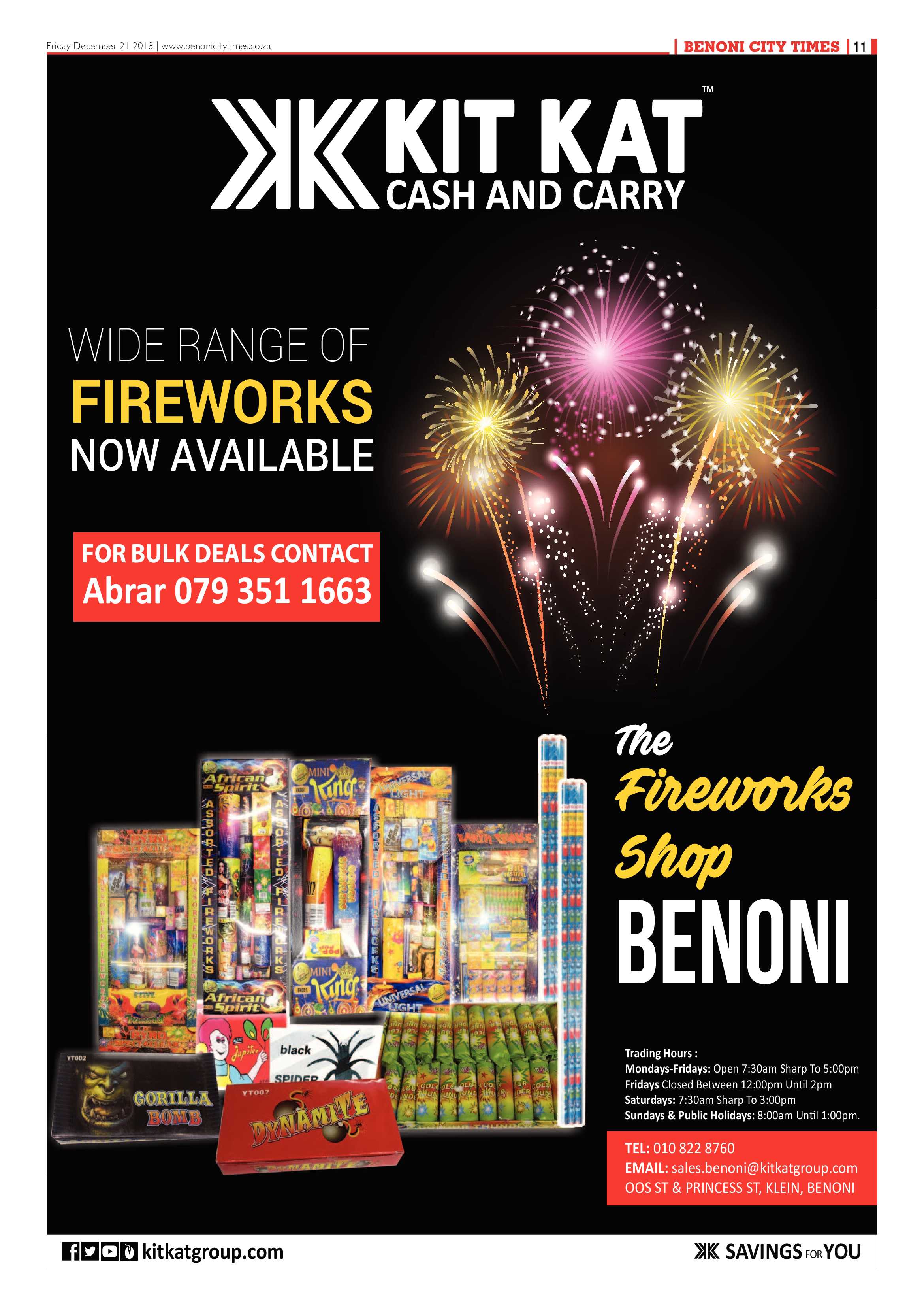 Benoni City Times 20 December 2018 page 11