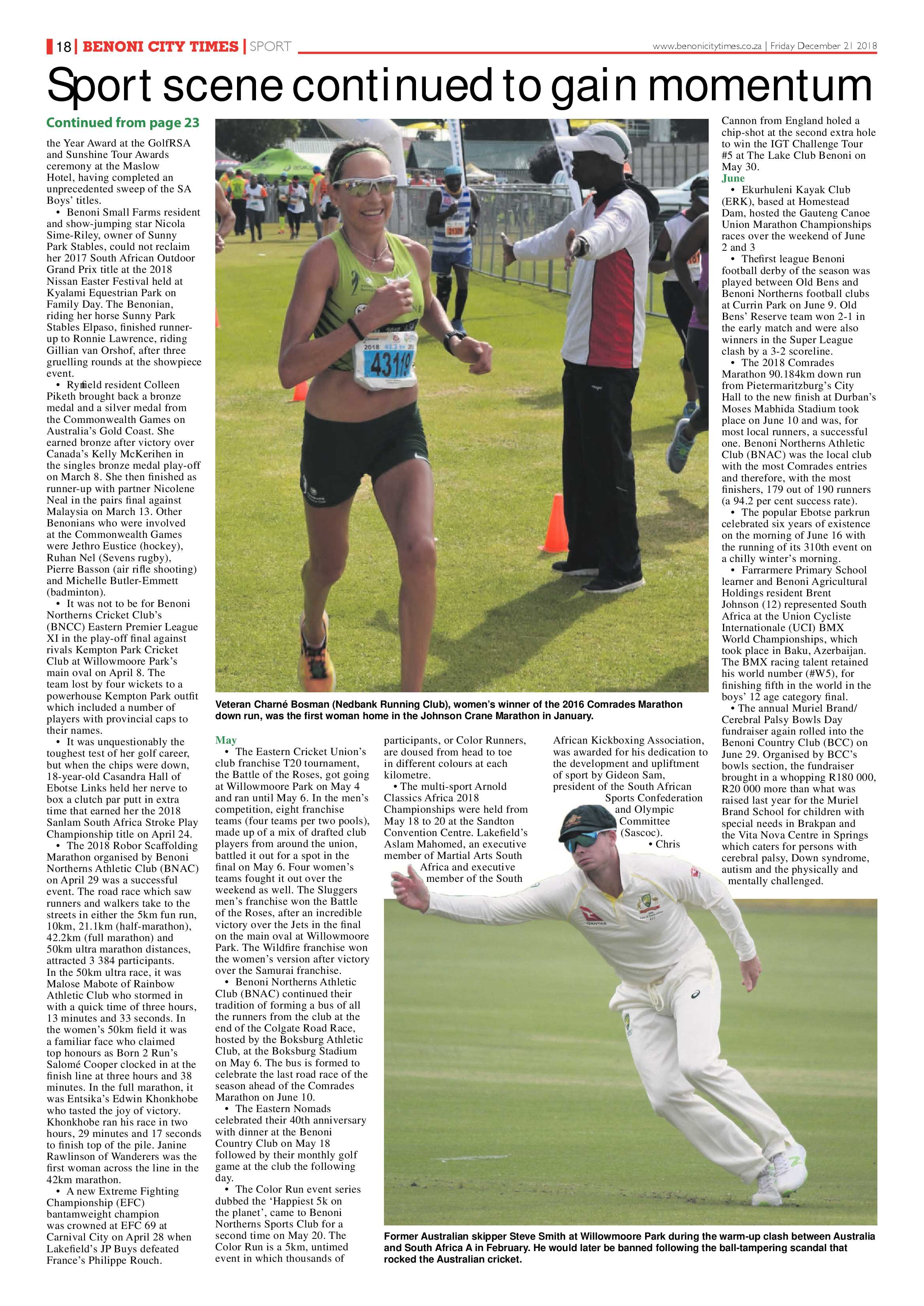 Benoni City Times 20 December 2018 page 18