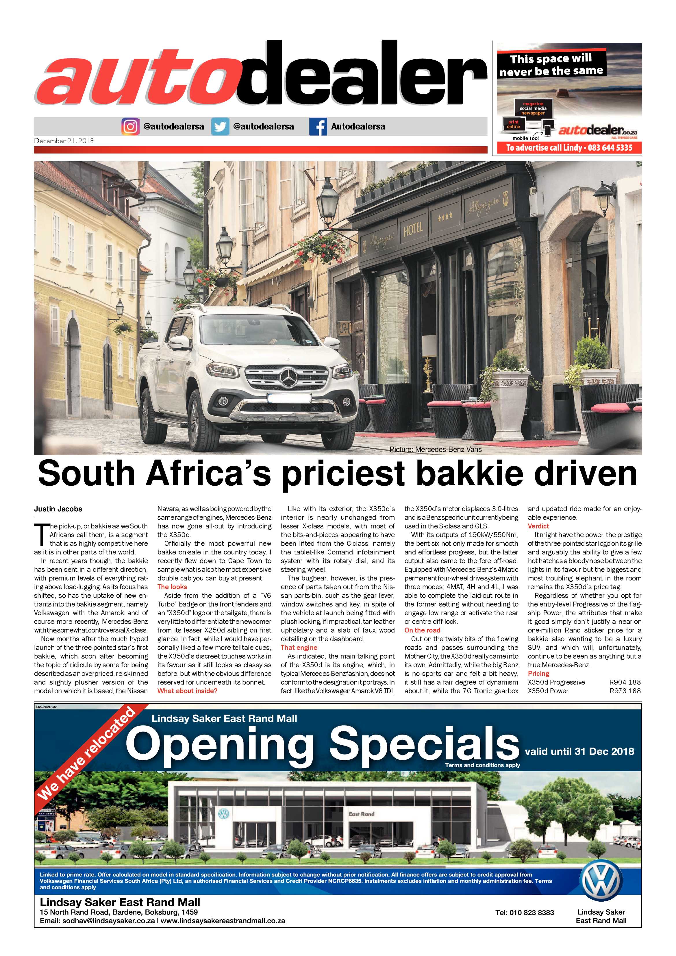 Benoni City Times 20 December 2018 page 19