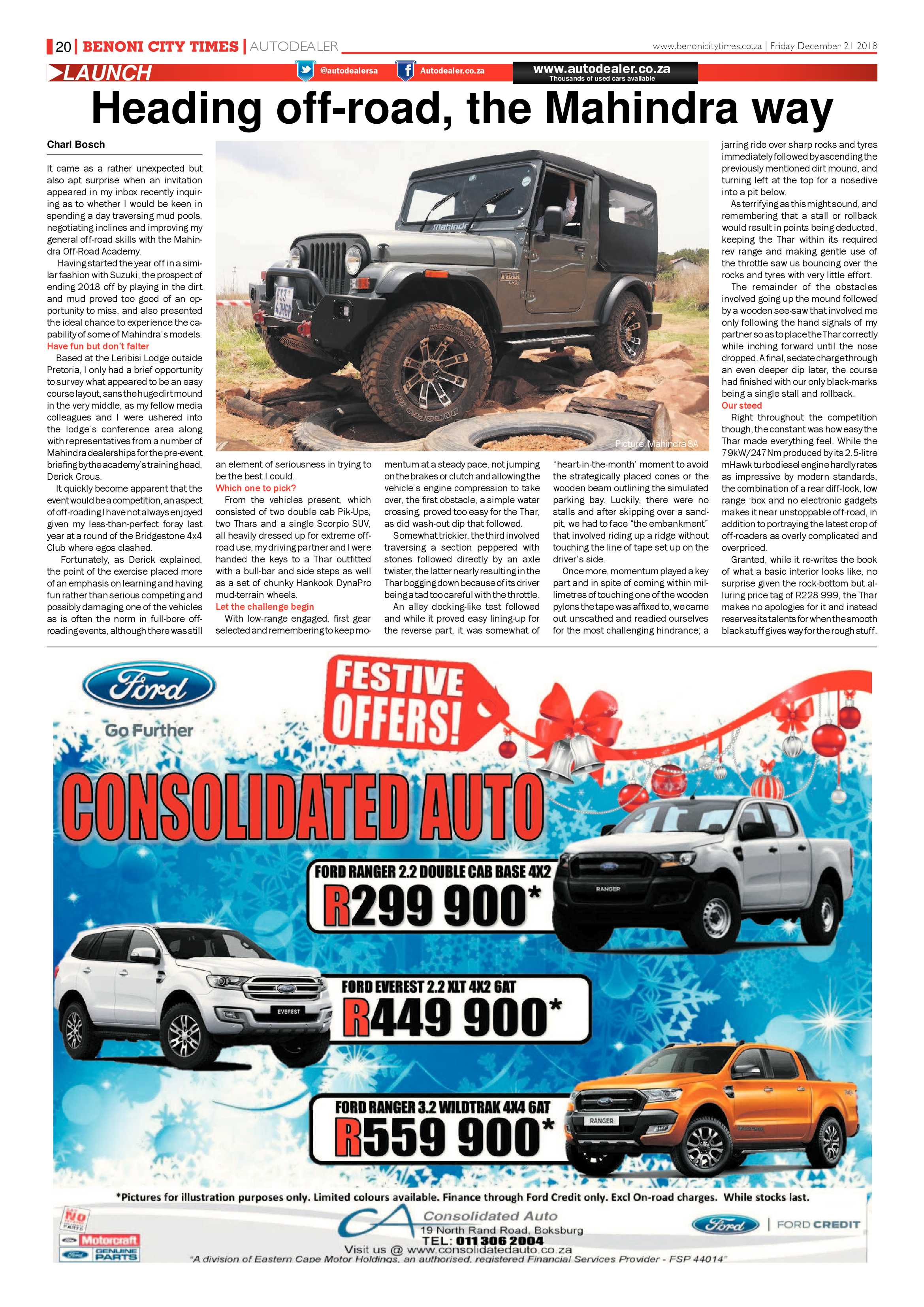 Benoni City Times 20 December 2018 page 20