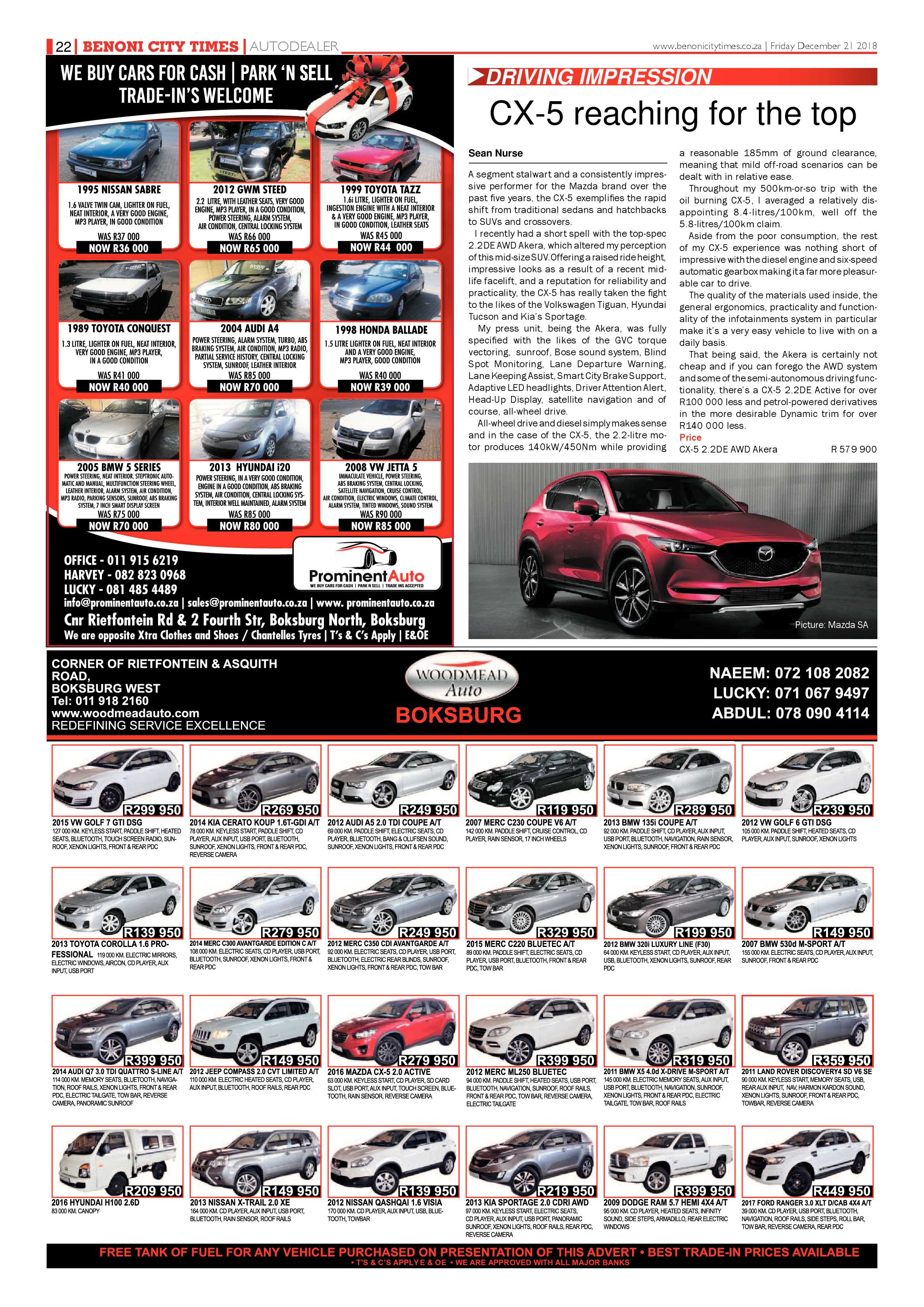 Benoni City Times 20 December 2018 page 22