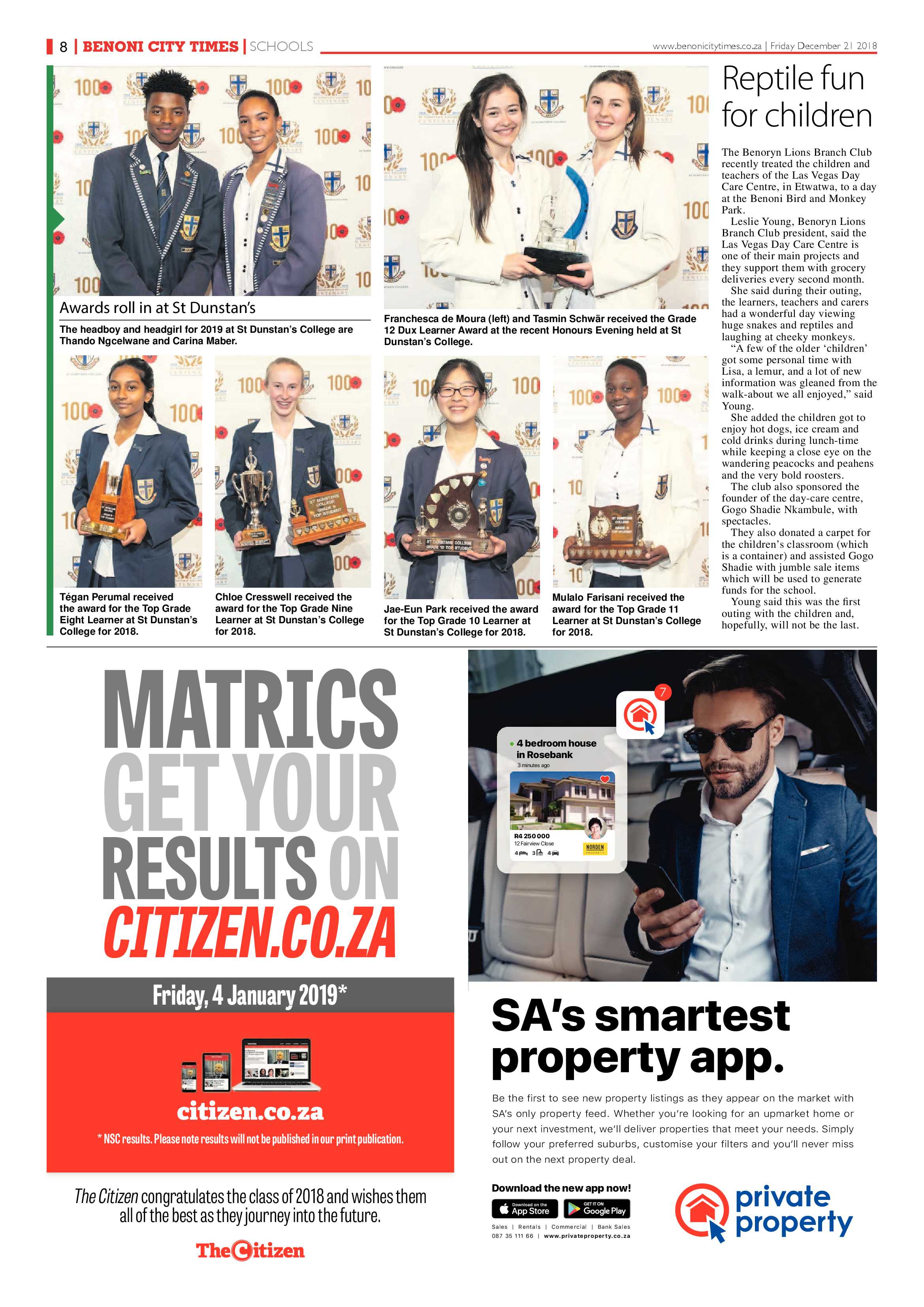 Benoni City Times 20 December 2018 page 8