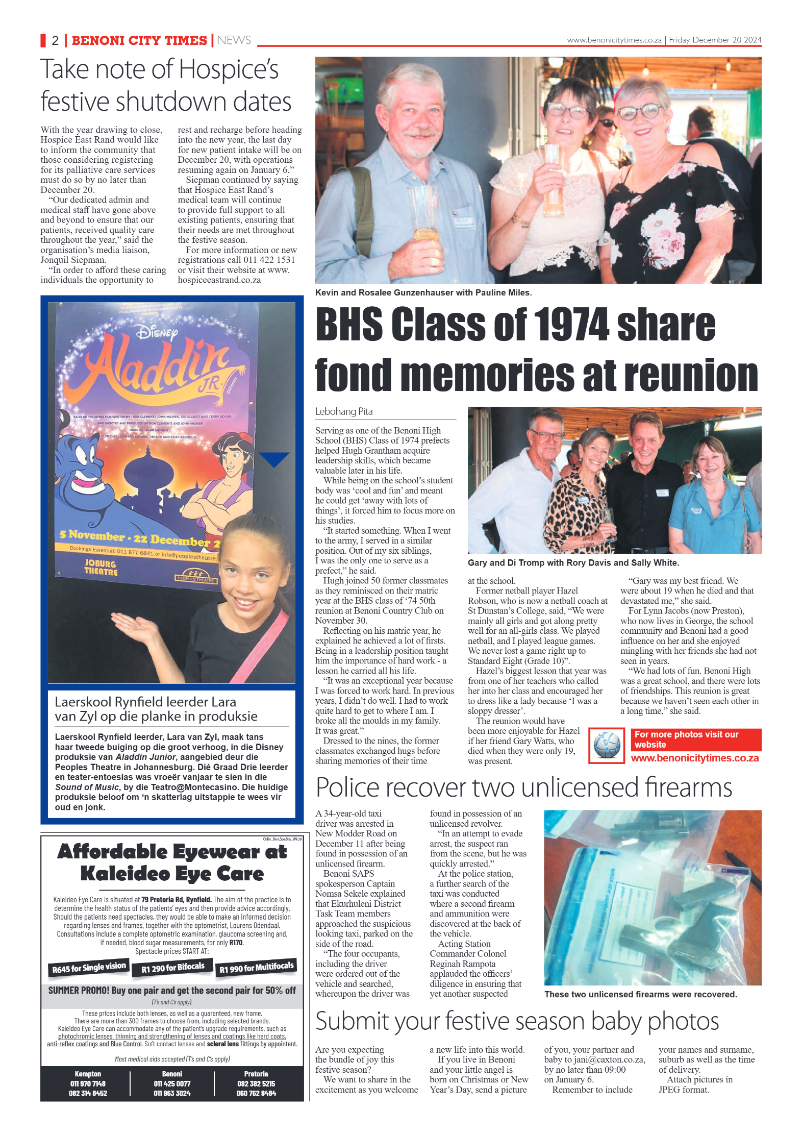 Benoni City Times 20 December 2024 page 2