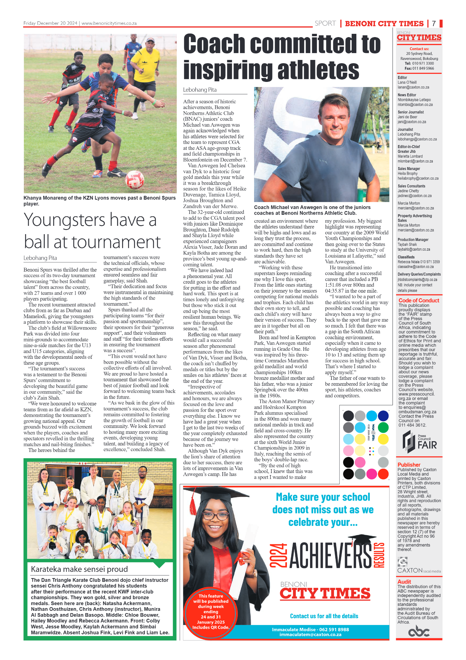 Benoni City Times 20 December 2024 page 7