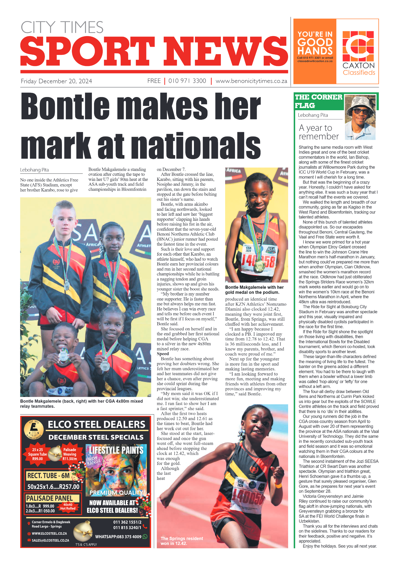 Benoni City Times 20 December 2024 page 8