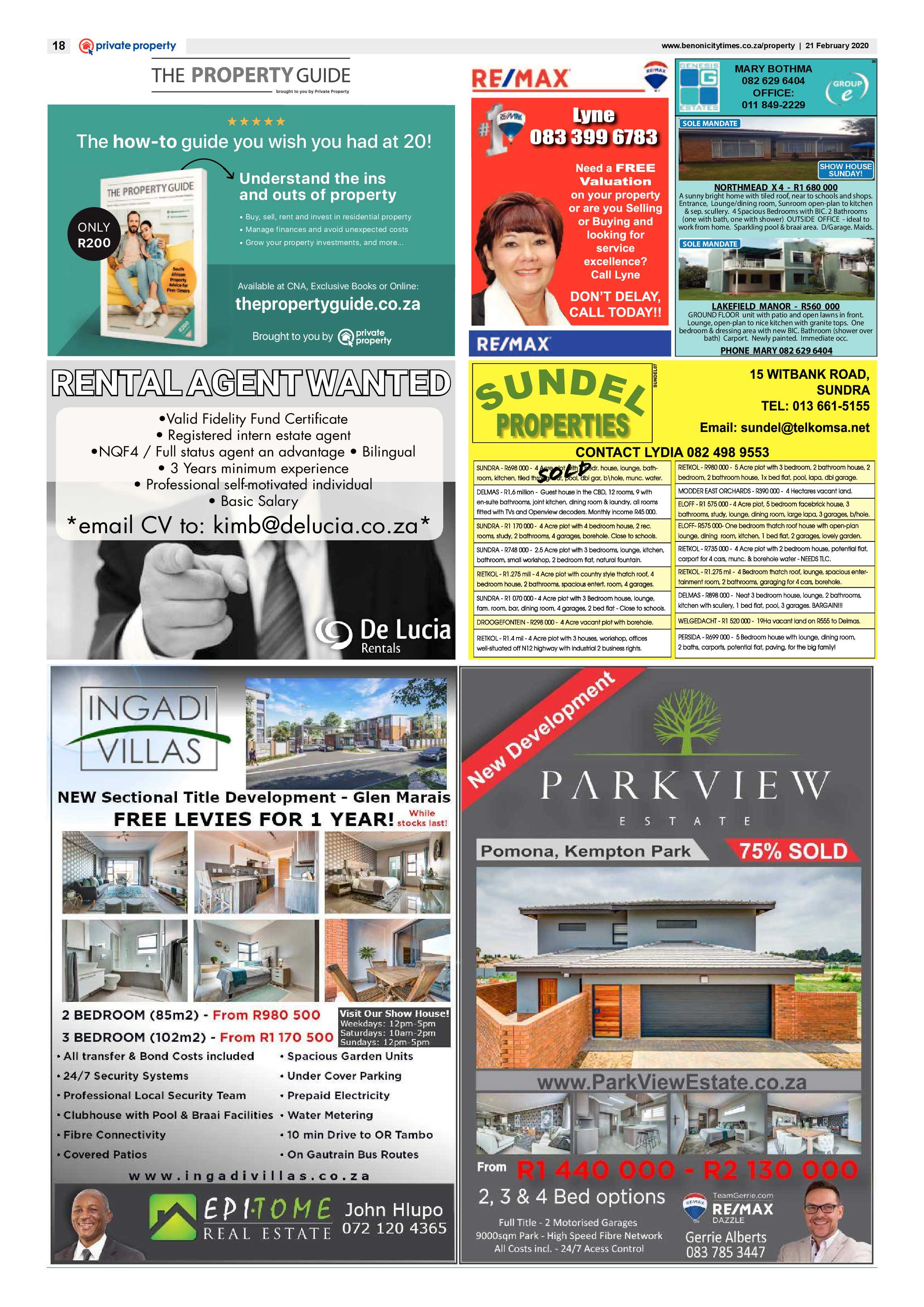 Benoni City Times 20 February 2020 page 18