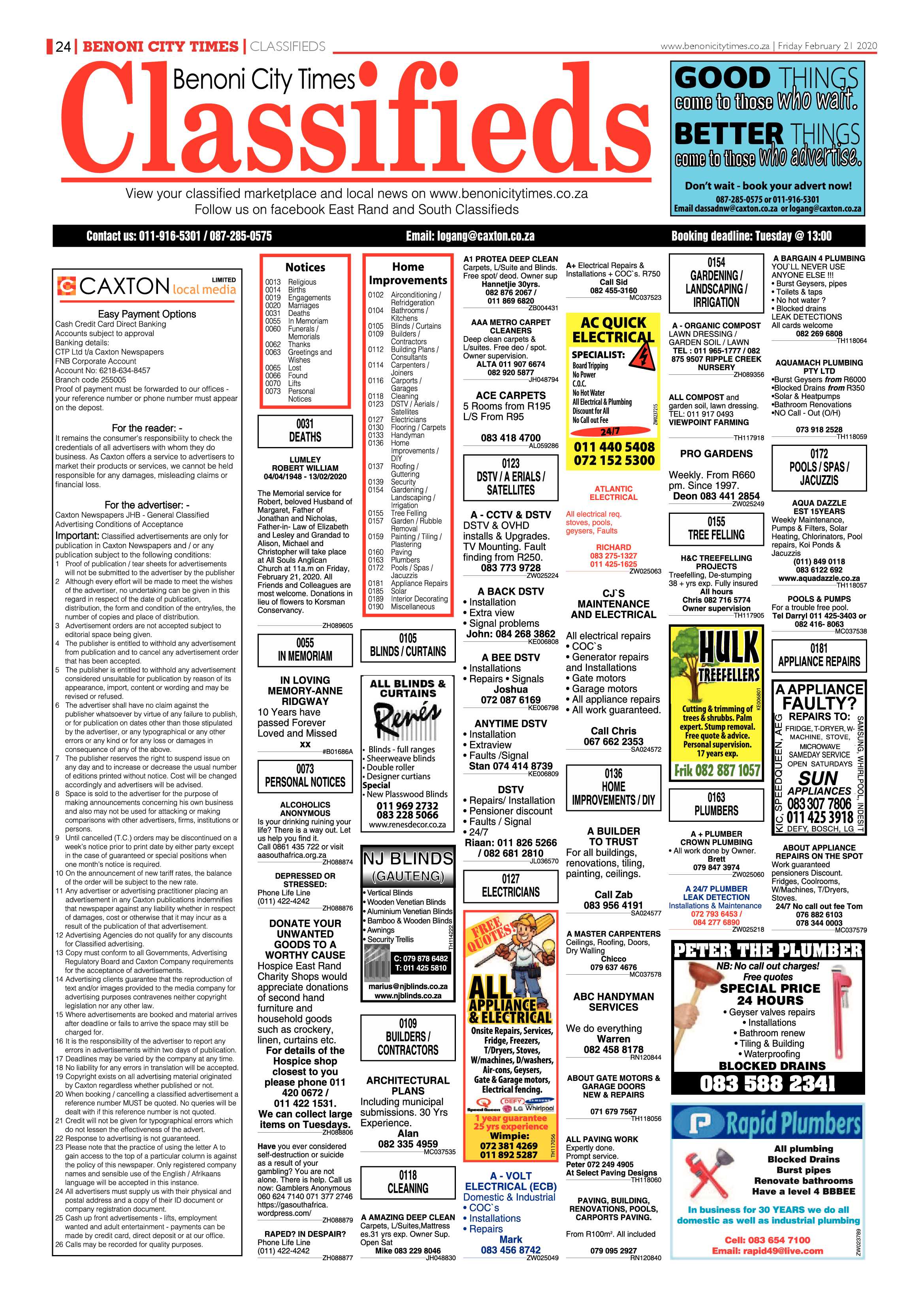 Benoni City Times 20 February 2020 page 24
