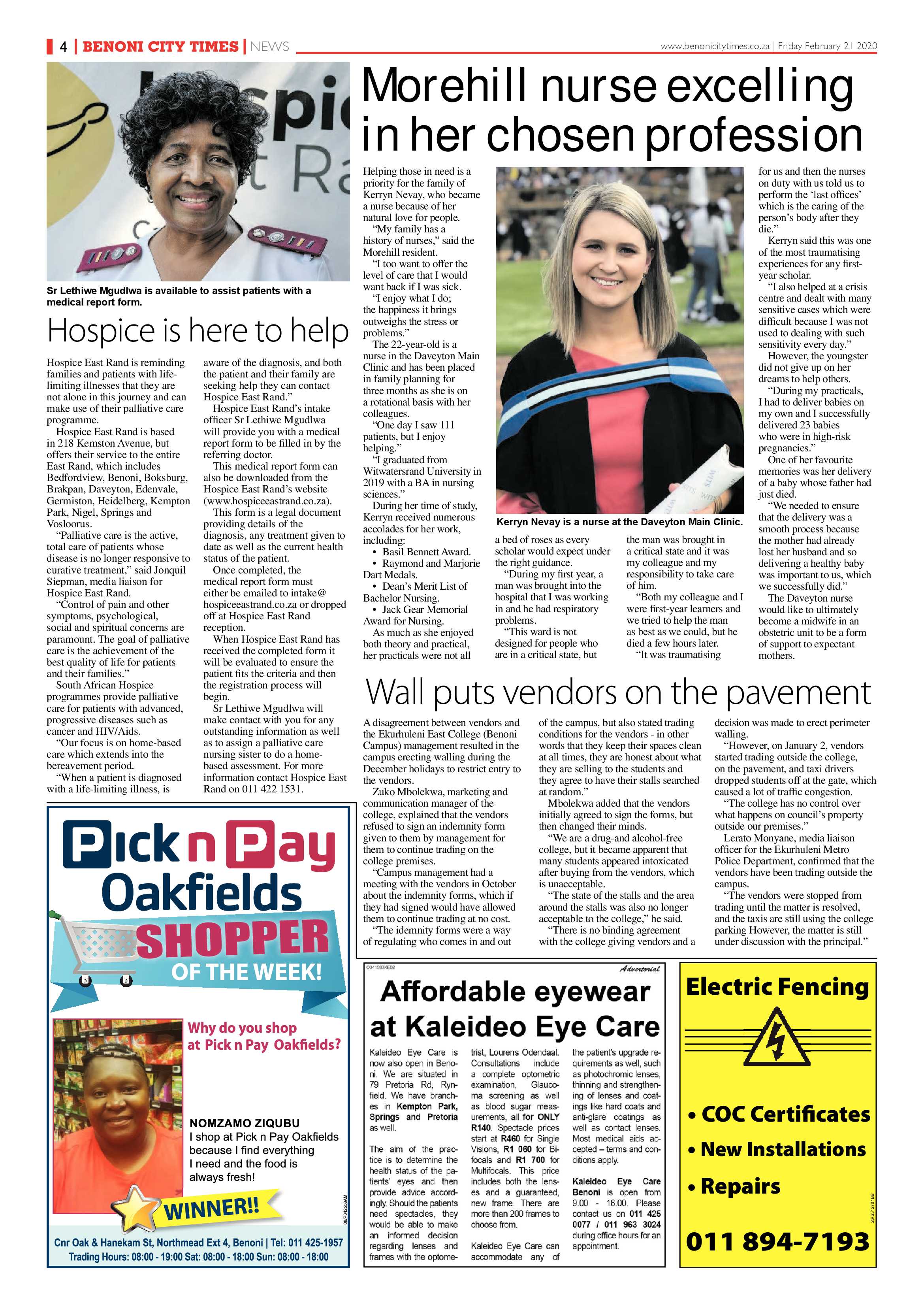Benoni City Times 20 February 2020 page 4