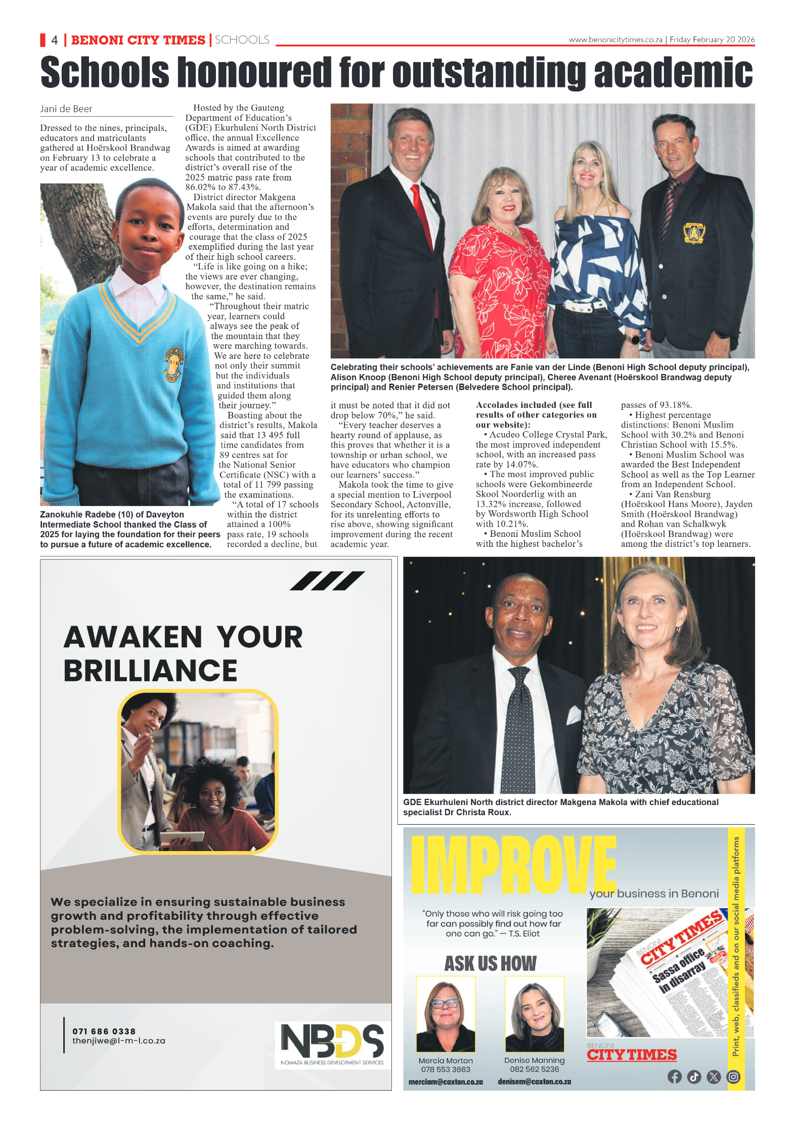 Benoni City Times 20 February 2026 page 4