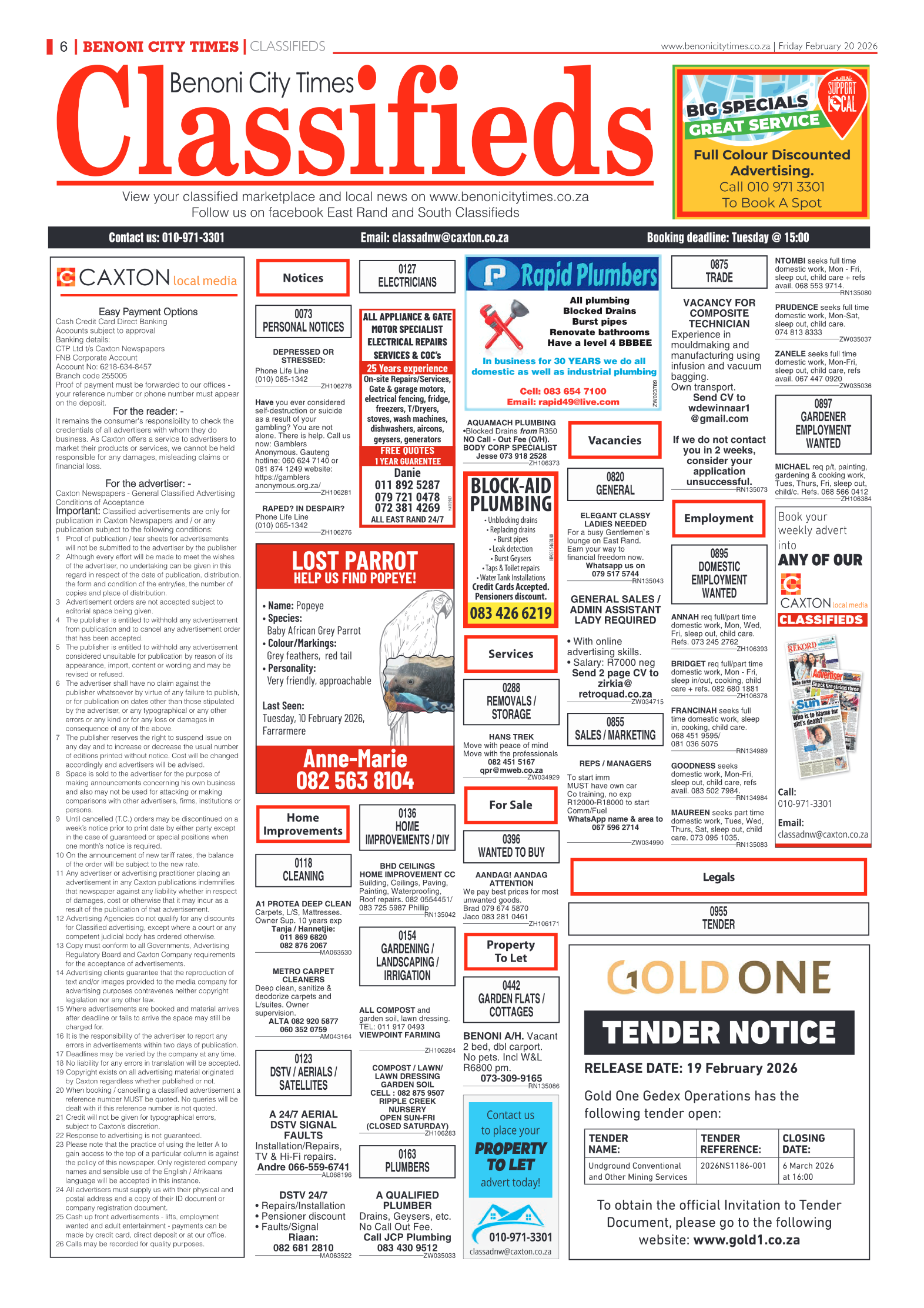 Benoni City Times 20 February 2026 page 6
