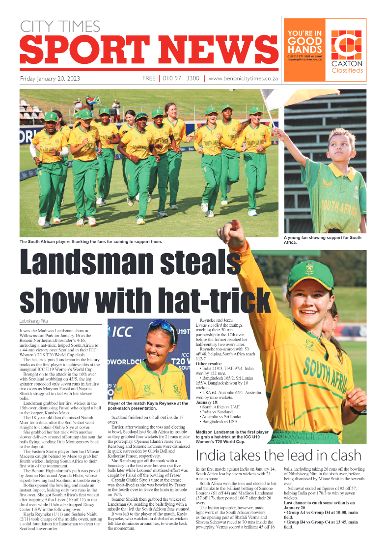 Benoni City Times 20 January 2023 page 12