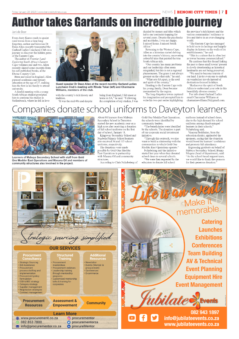 Benoni City Times 20 January 2023 page 7
