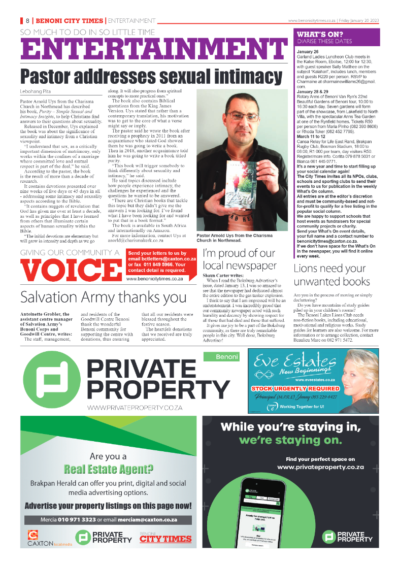Benoni City Times 20 January 2023 page 8