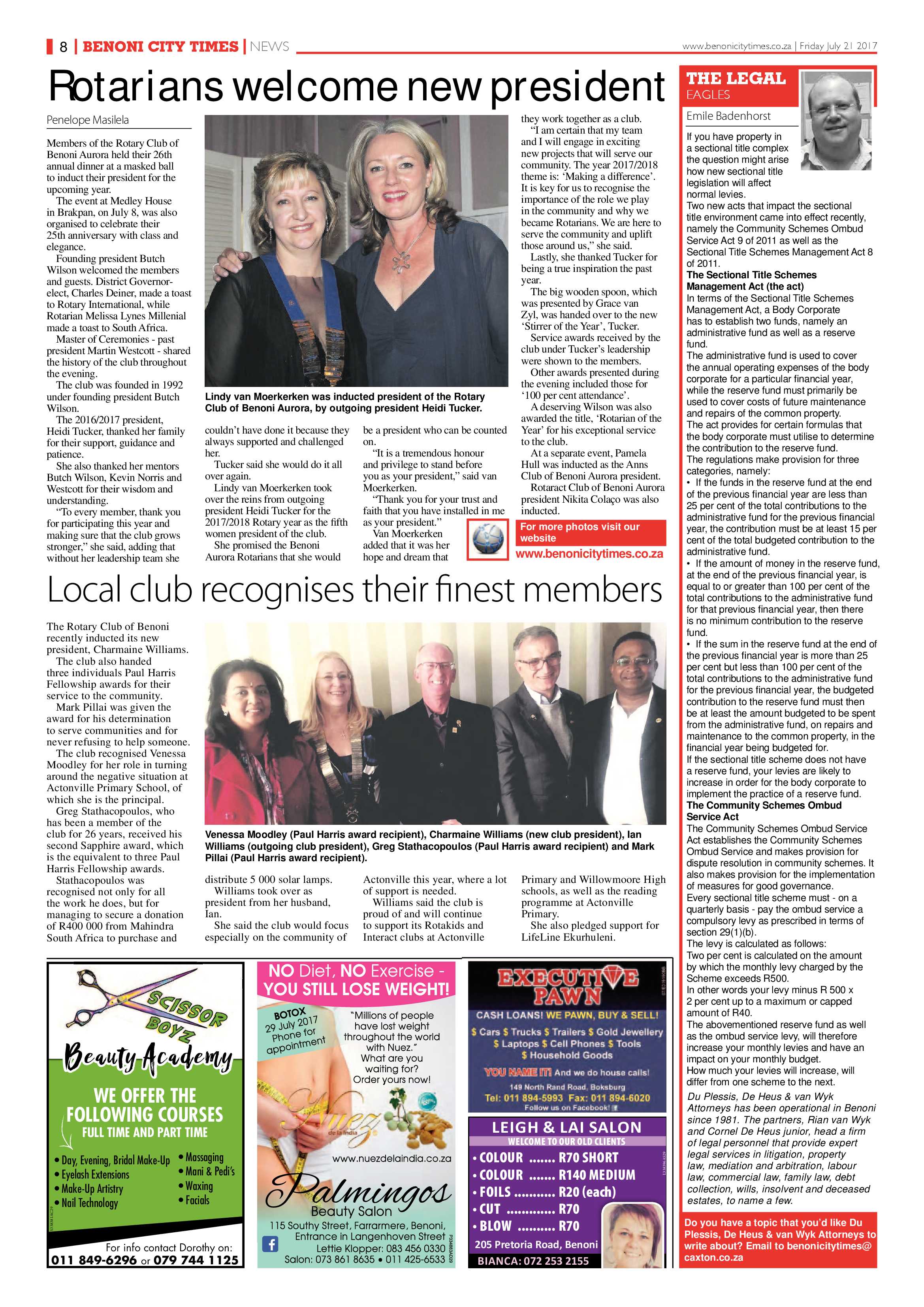 Benoni City Times 20 July 2017 page 8